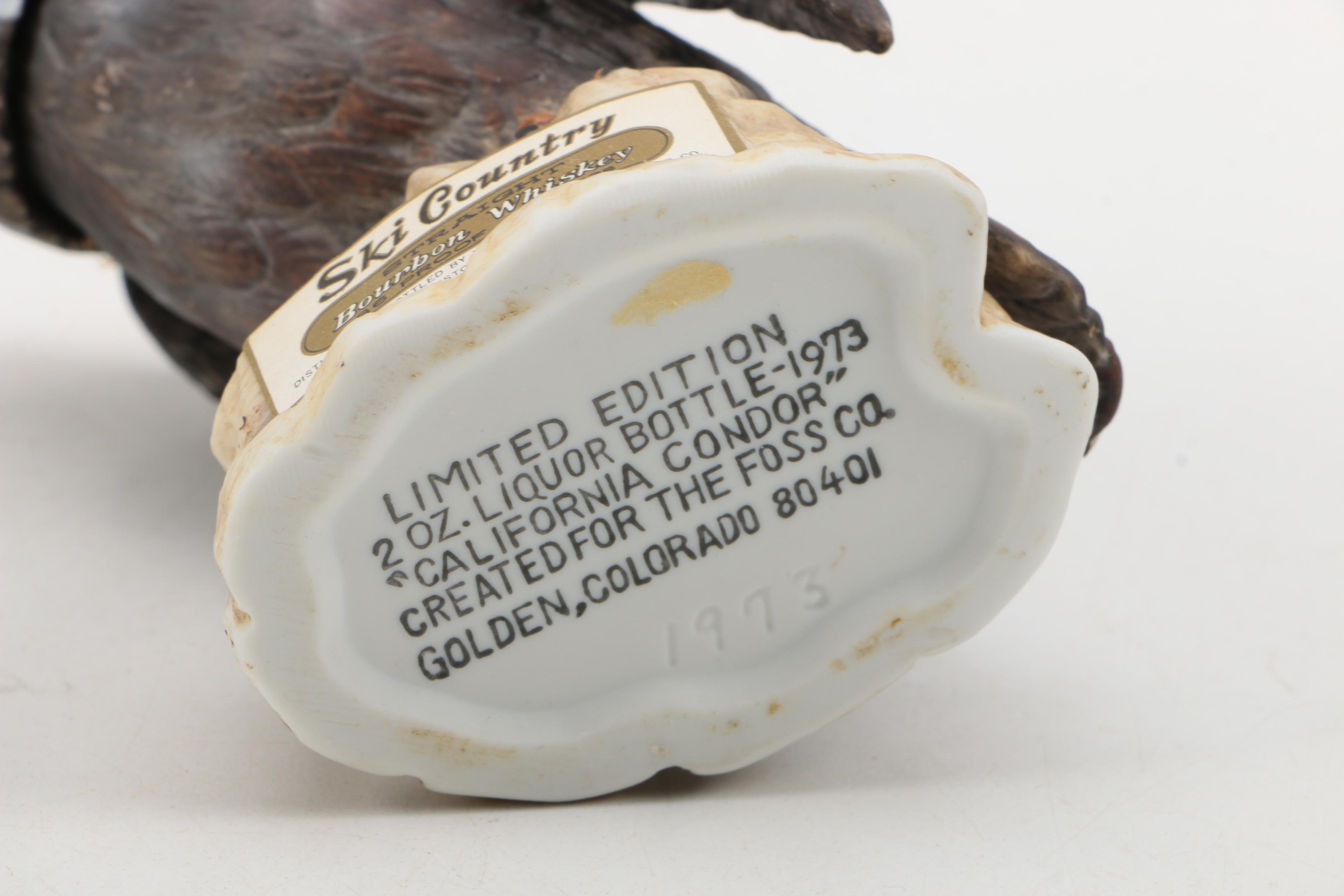 Ski Country Bourbon Whiskey Decanters with Limited Edition "Badger Mini"