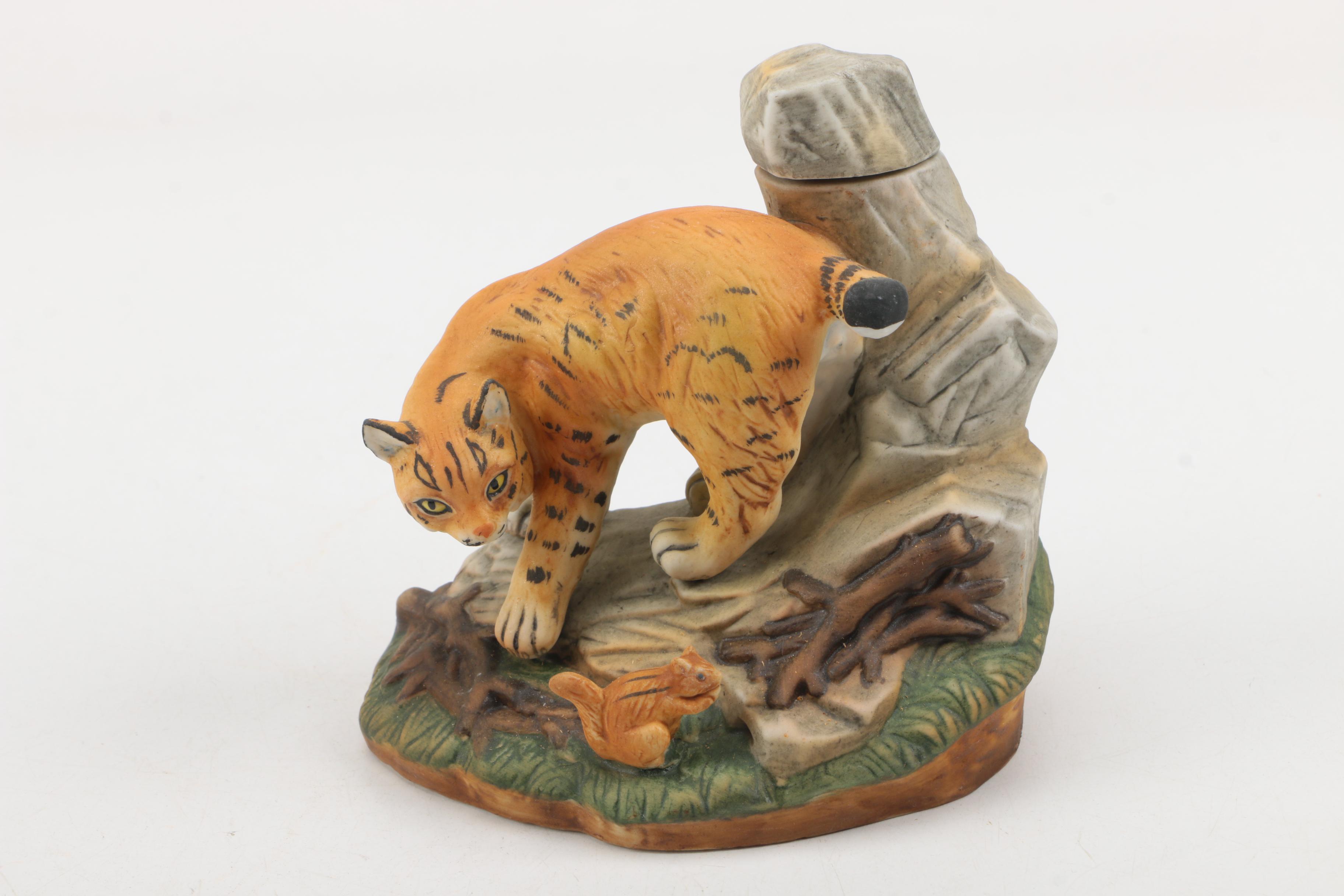 Ski Country Bourbon Whiskey Decanters with Limited Edition "Badger Mini"