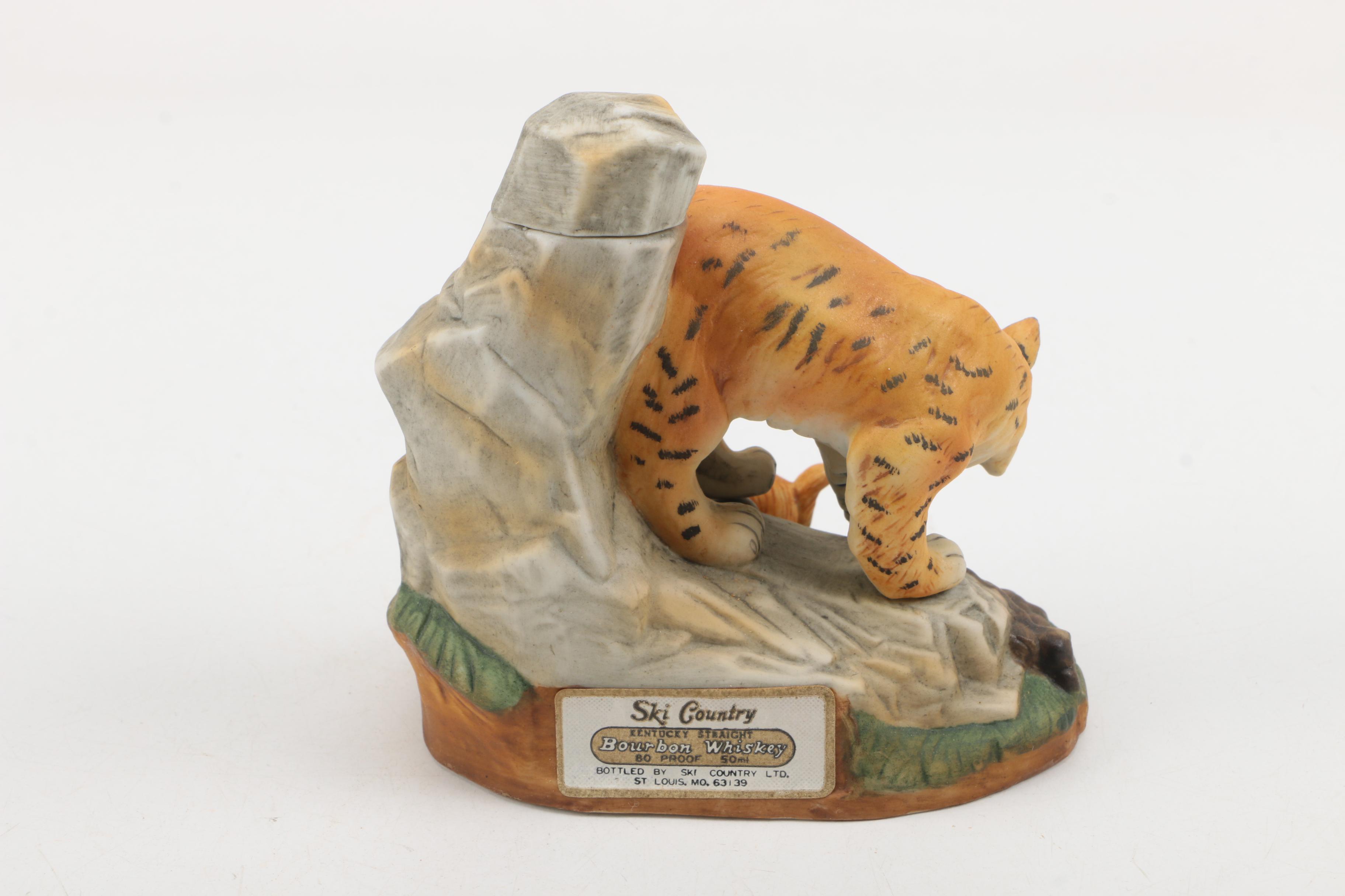 Ski Country Bourbon Whiskey Decanters with Limited Edition "Badger Mini"