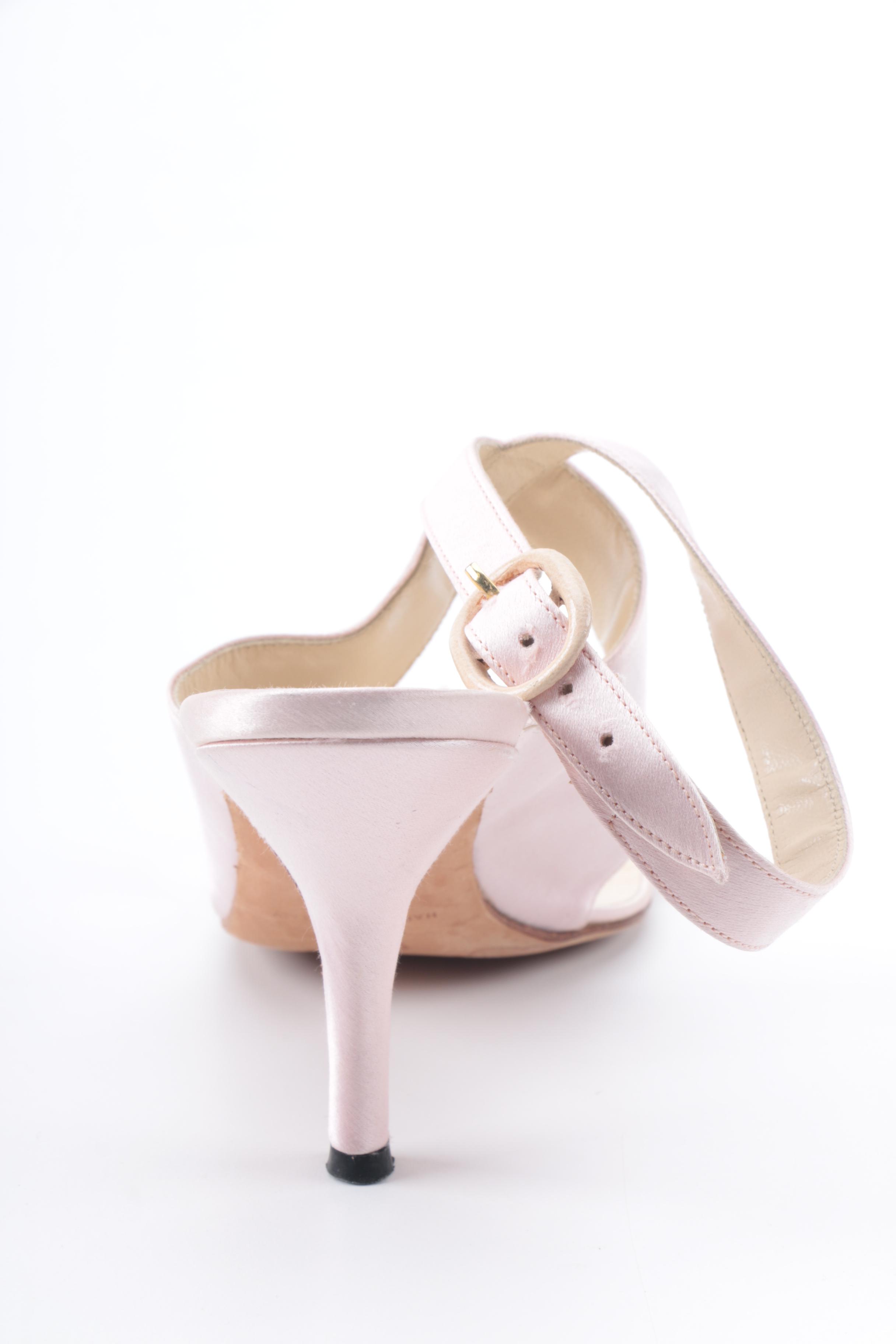 Manolo Blahnik Satin Sandals