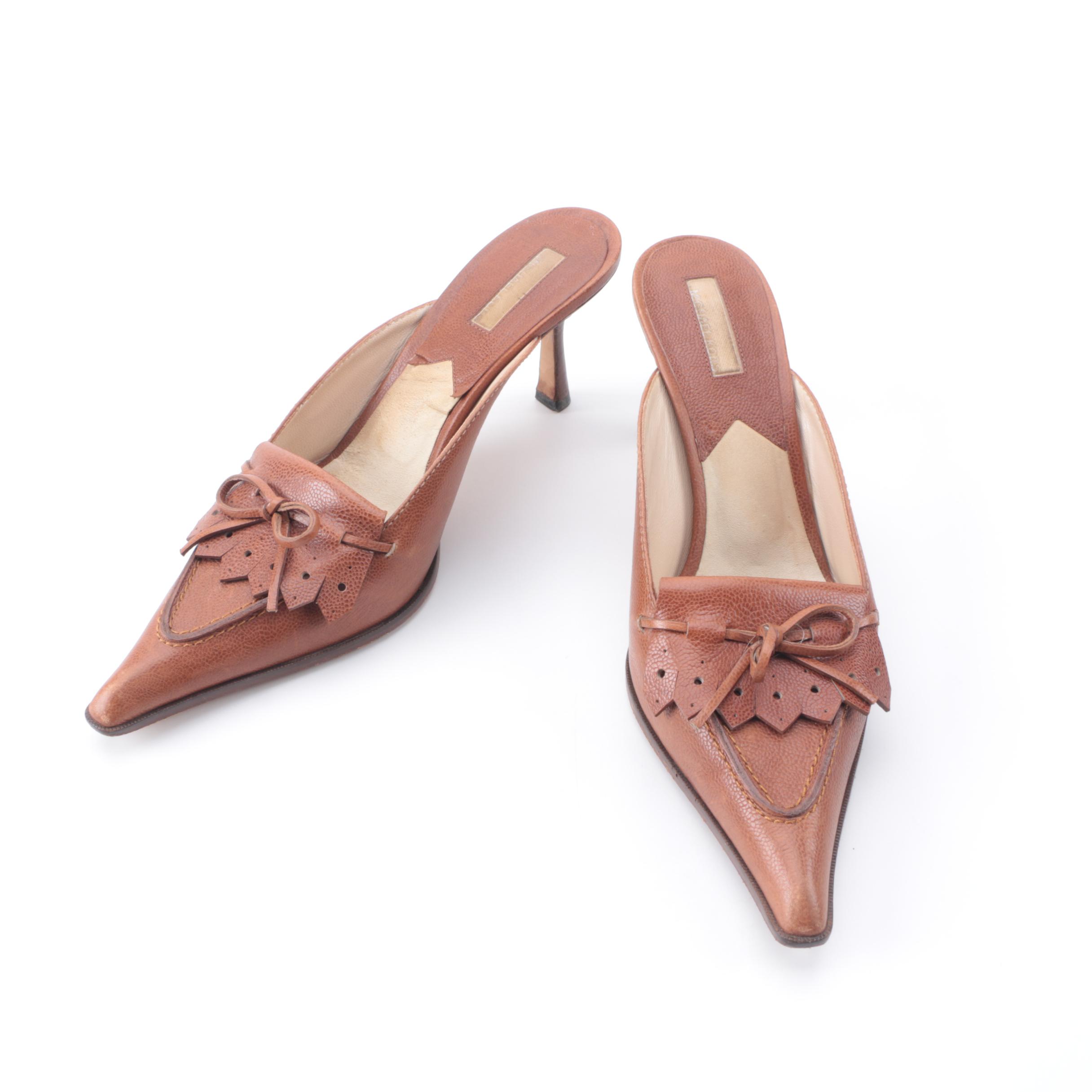 Michael Kors Leather Slip On Heels