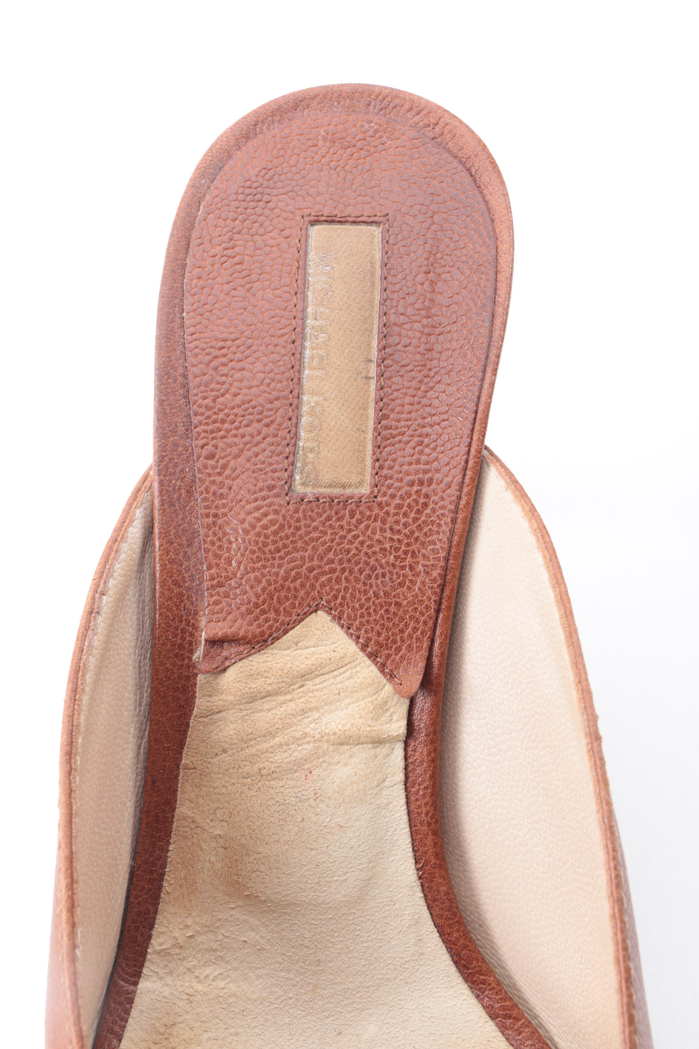 Michael Kors Leather Slip On Heels