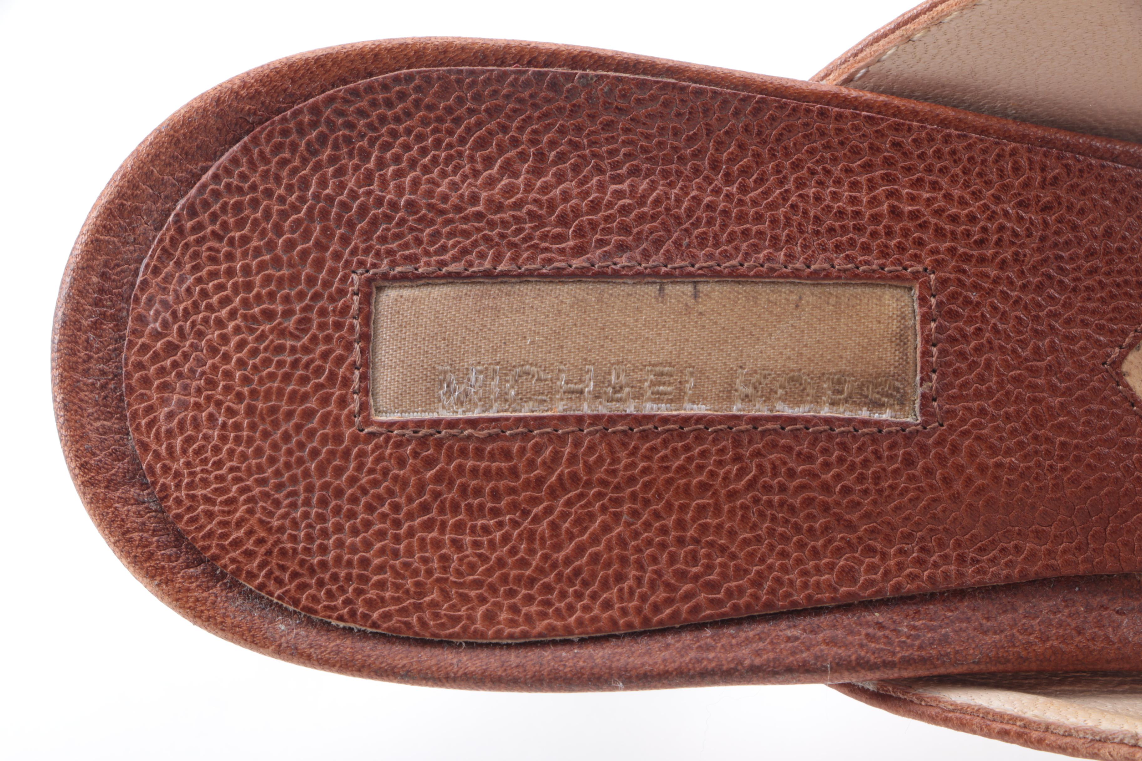 Michael Kors Leather Slip On Heels