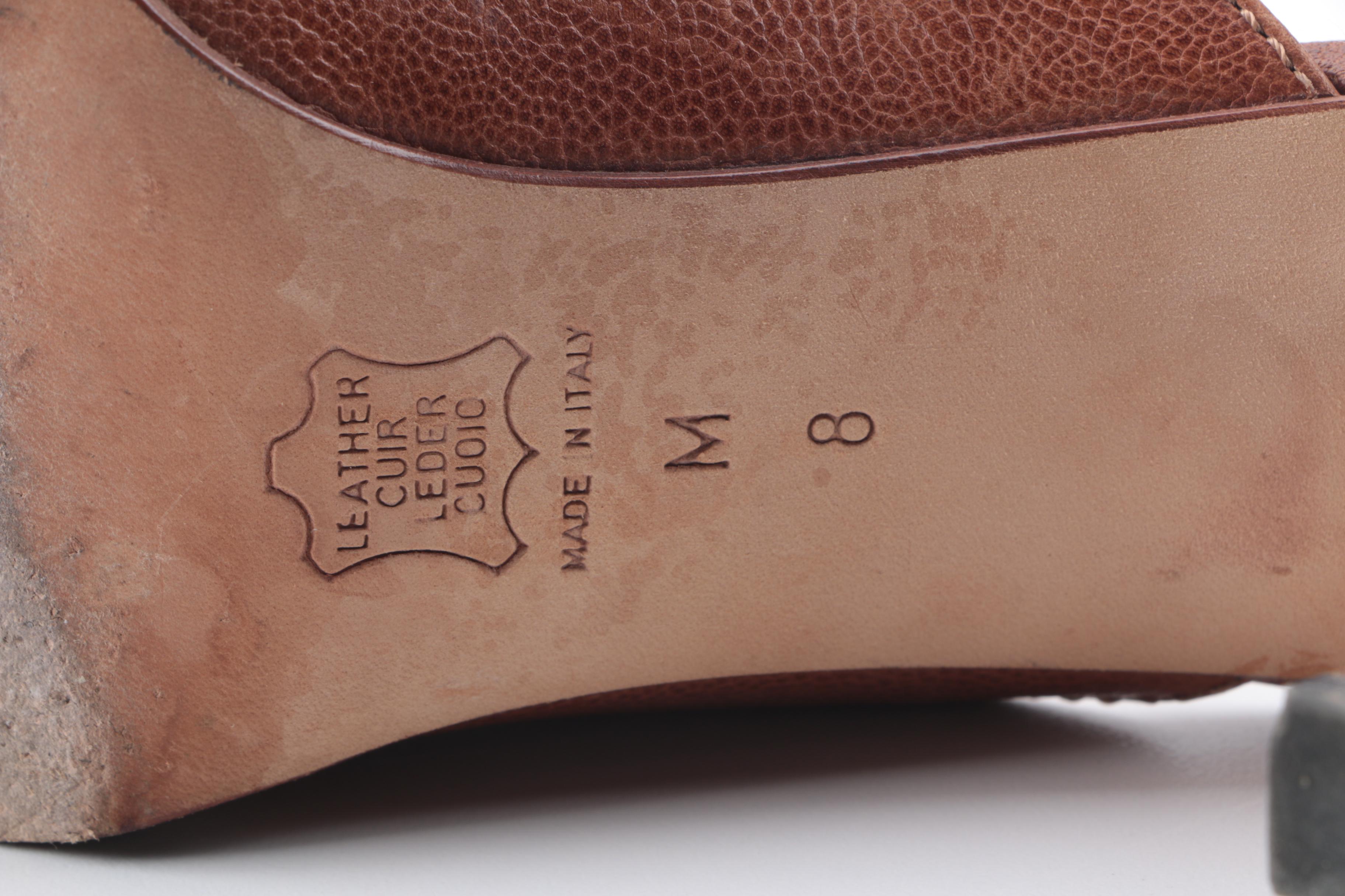 Michael Kors Leather Slip On Heels