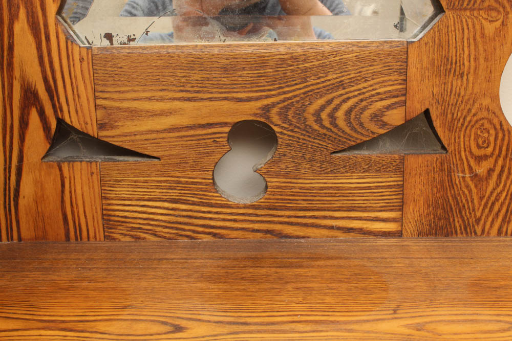 Vintage Oak Display Cabinet and Secretary