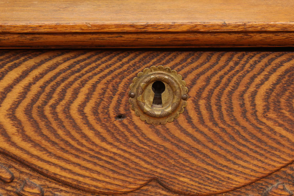 Vintage Oak Display Cabinet and Secretary
