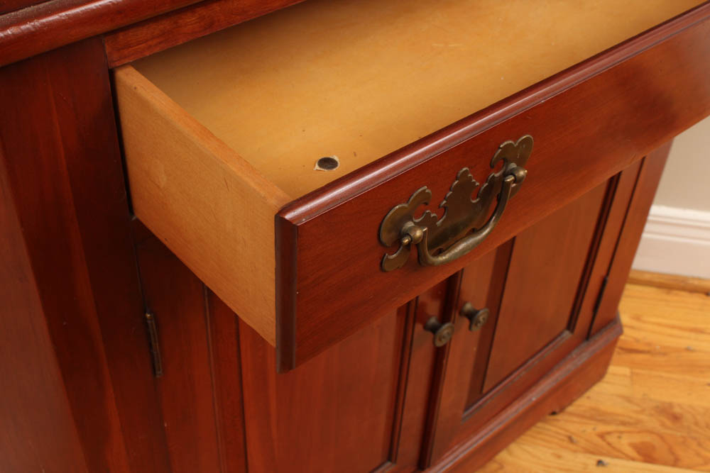 VIntage Cherry Corner China Cabinet by Willett