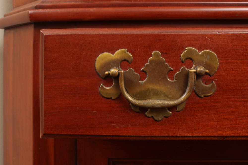 VIntage Cherry Corner China Cabinet by Willett