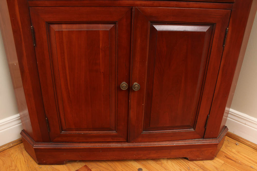 VIntage Cherry Corner China Cabinet by Willett