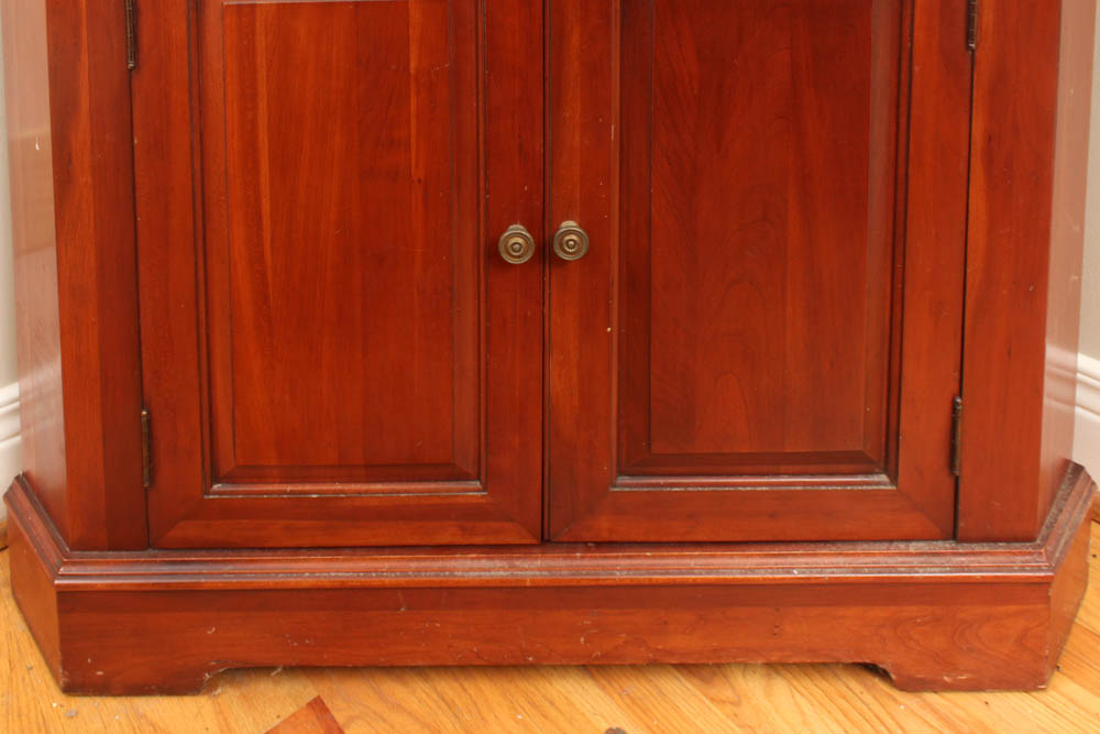 VIntage Cherry Corner China Cabinet by Willett