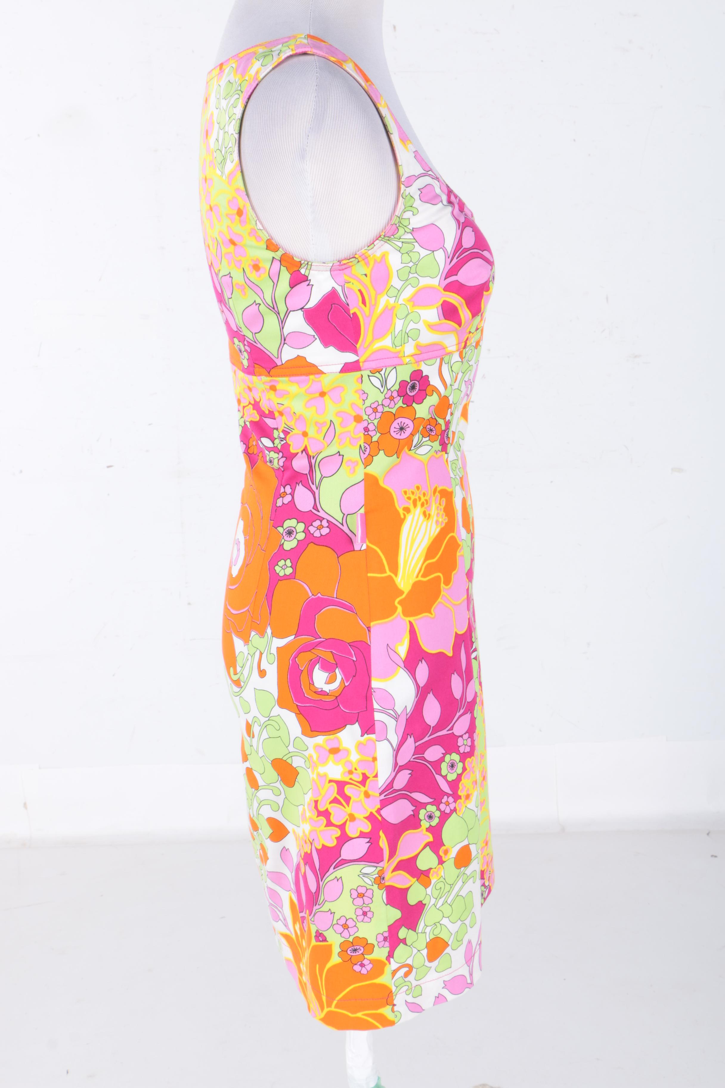 Floral Moschino Jeans Sleeveless Donna Dress