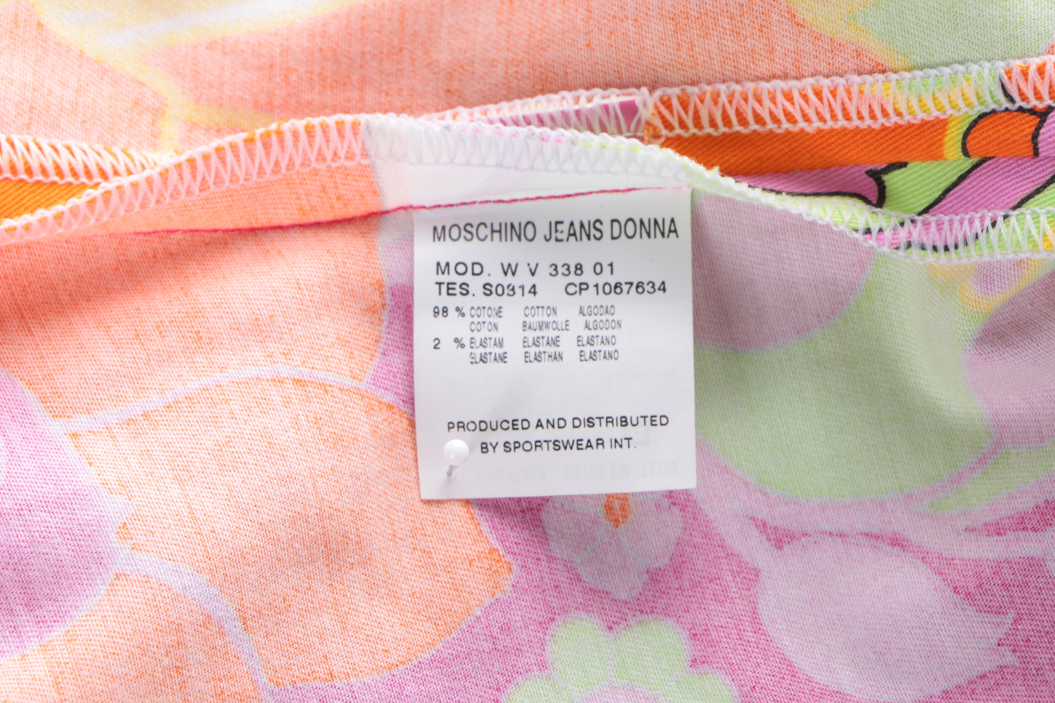 Floral Moschino Jeans Sleeveless Donna Dress