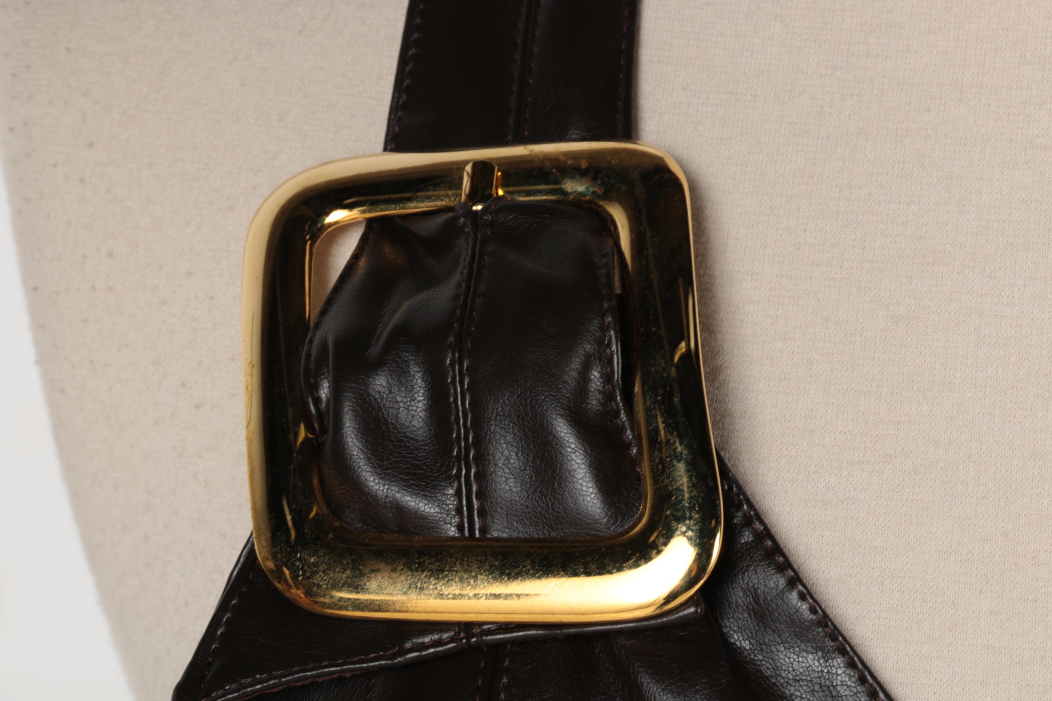 Jiki Monte Carlo Halter Top and Ensemble with a Raccoon Fur Collar