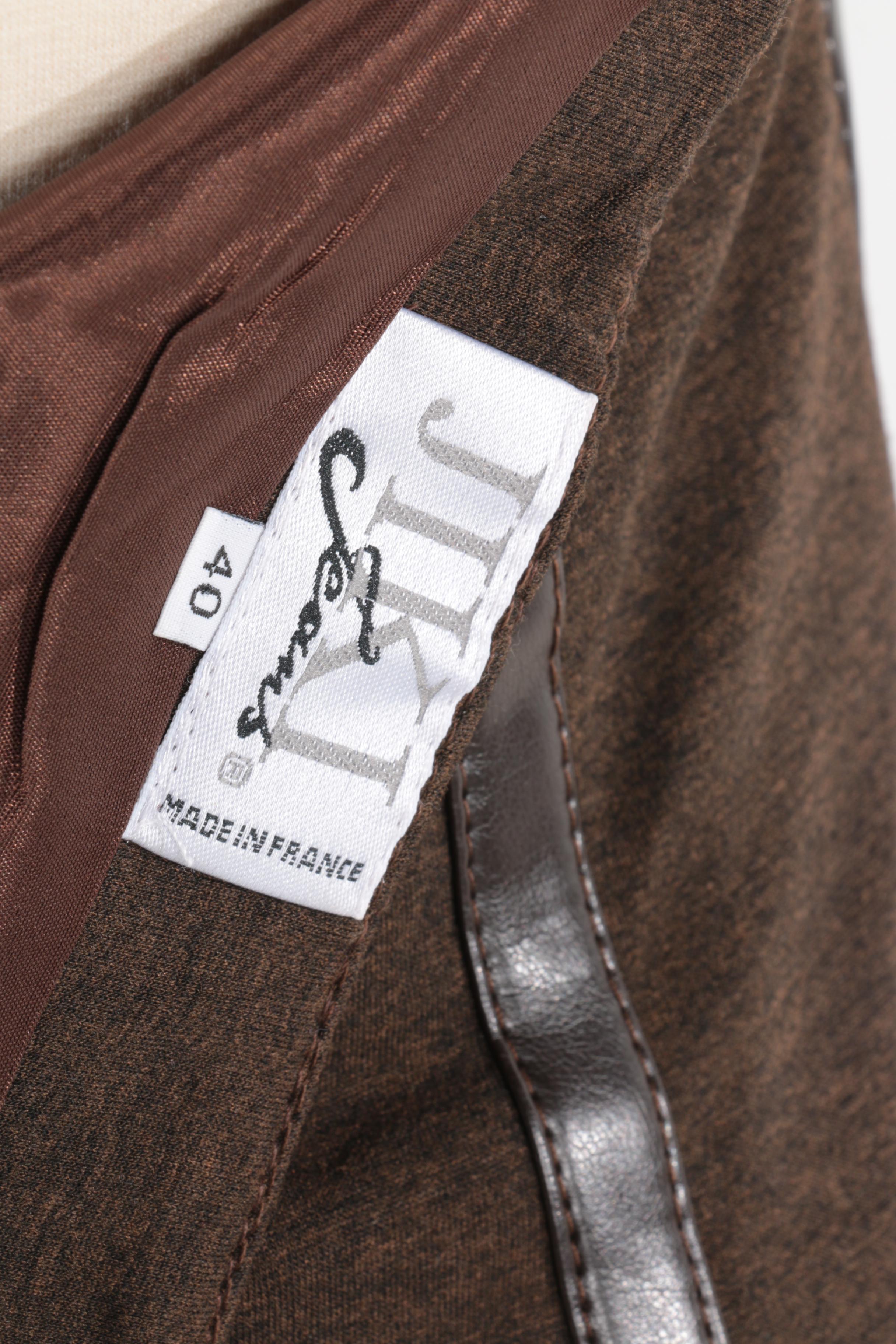 Jiki Monte Carlo Halter Top and Ensemble with a Raccoon Fur Collar