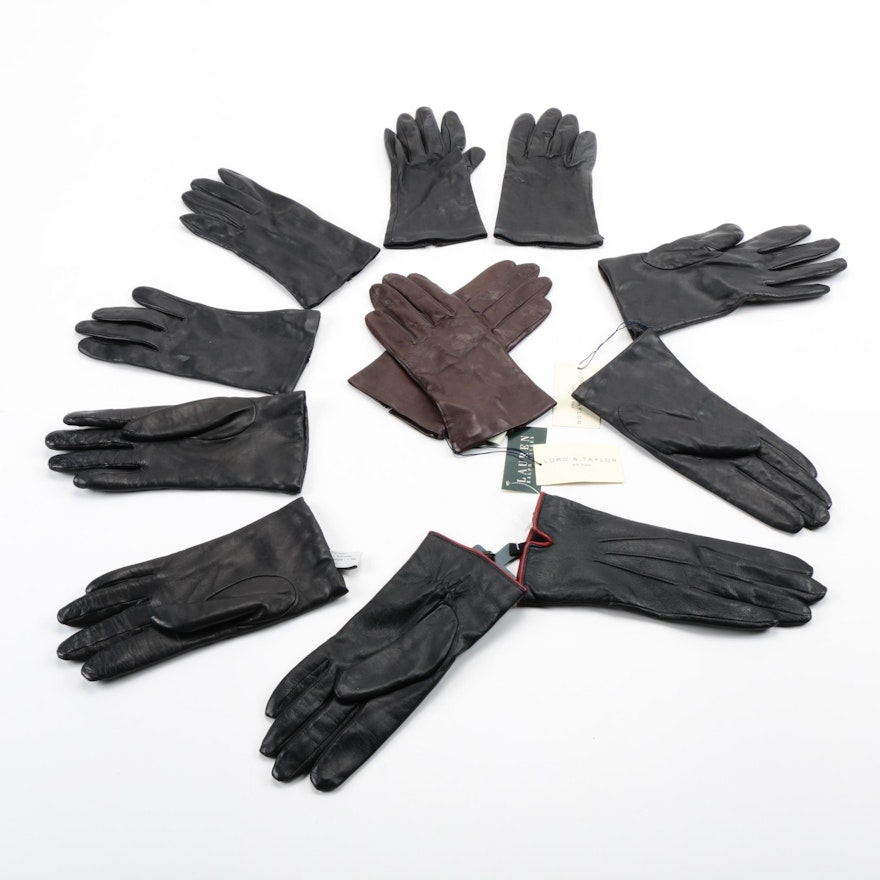 Leather Gloves Featuring Ralph Lauren and Lord & Taylor