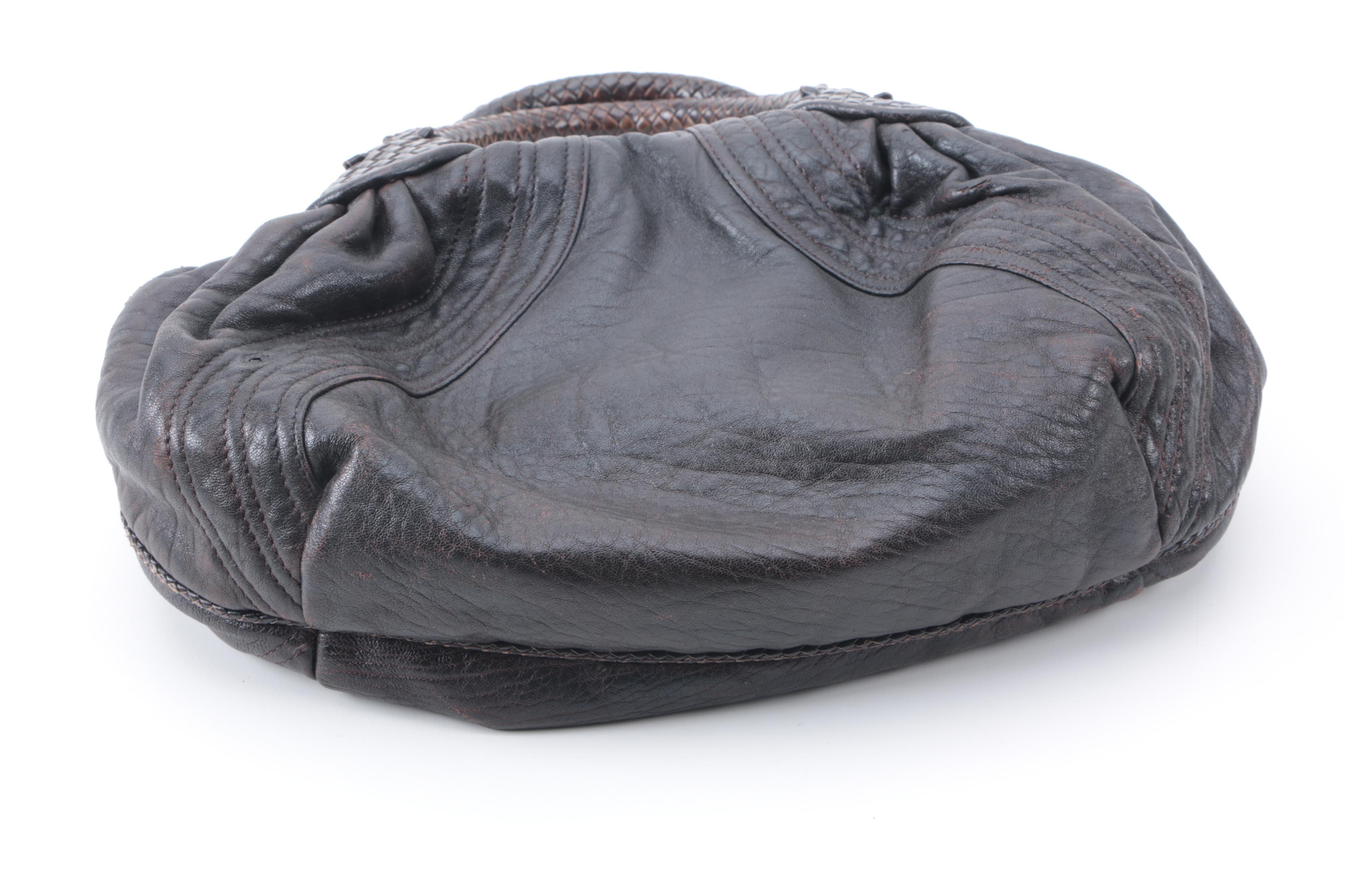 Fendi Brown Leather Mini Spy Bag