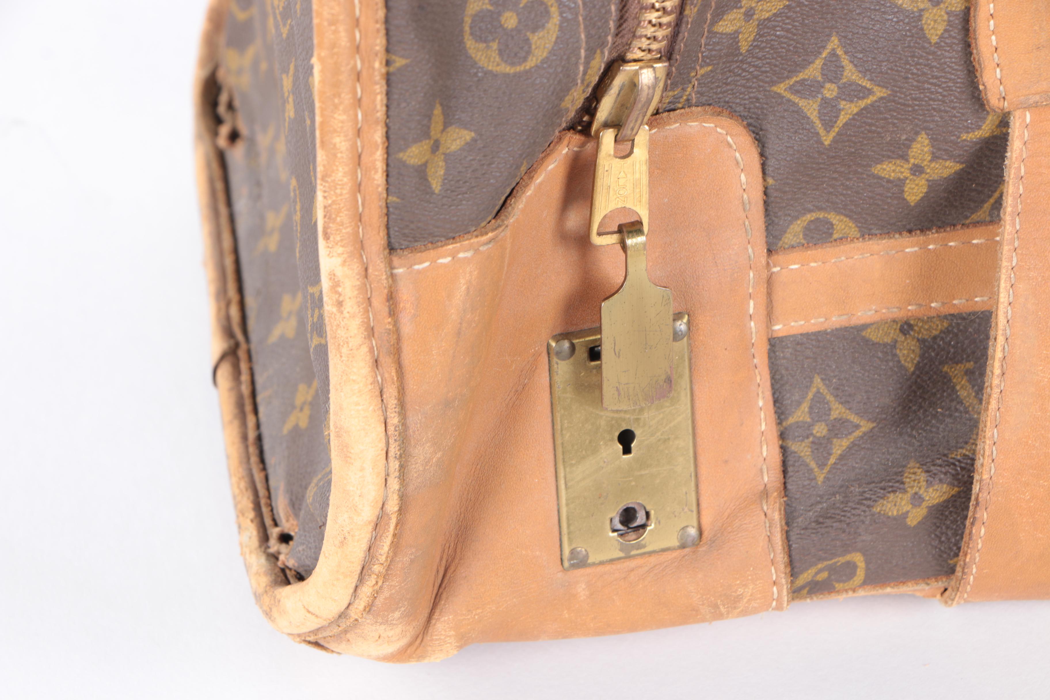 Vintage Louis Vuitton Monogram Suitcase with Buckle Straps