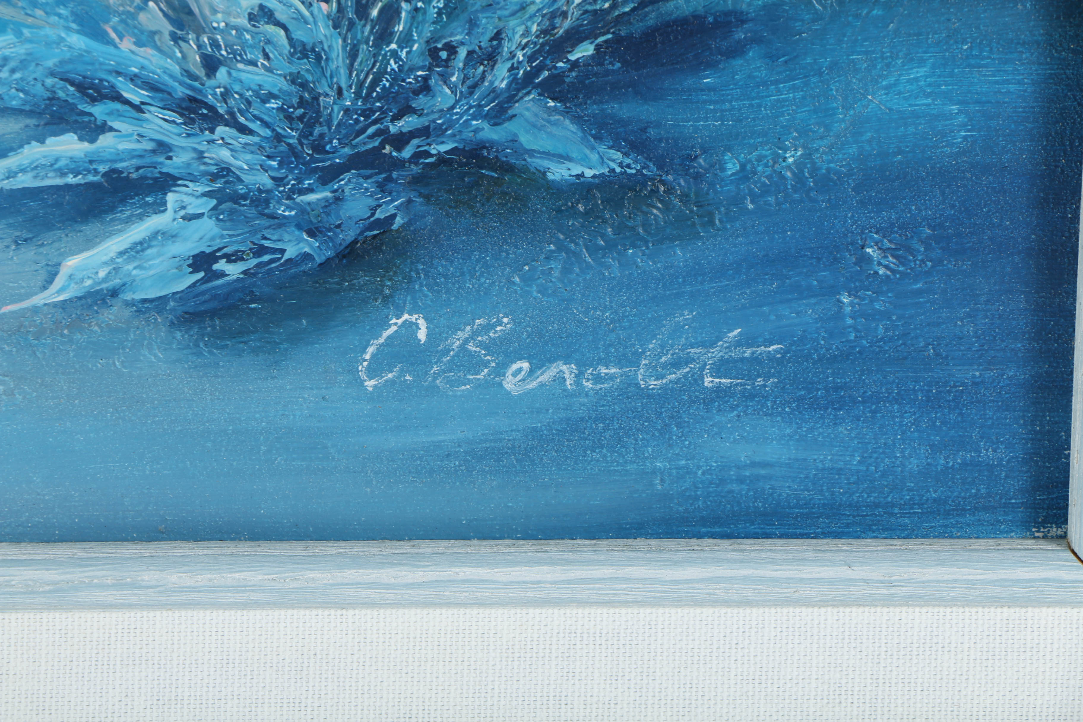 Charles Redmond Benolt Acrylic Painting of Marine Life