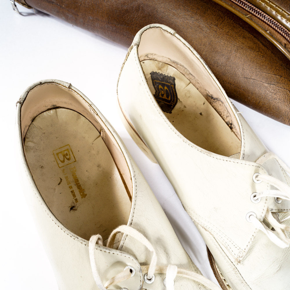Vintage Bowling Ball, Bag and Shoes
