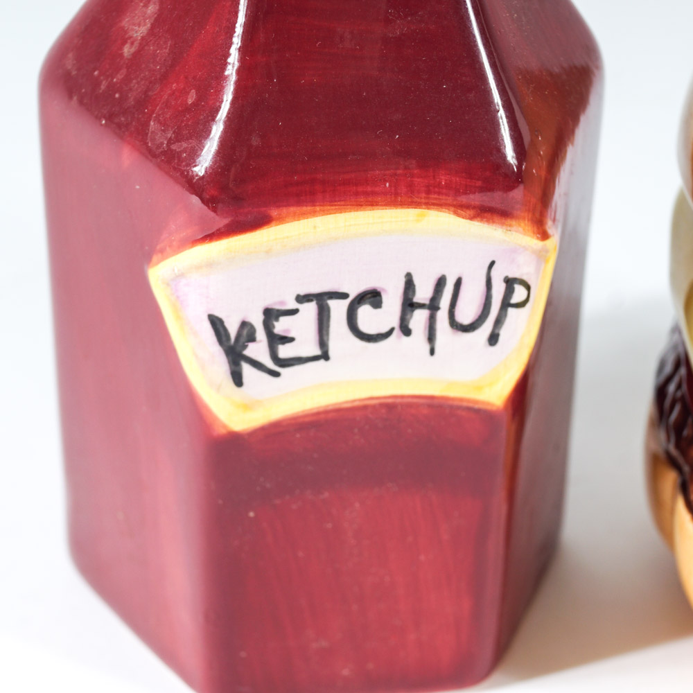 Novelty Ketchup and Hamburger Pump Dispensers