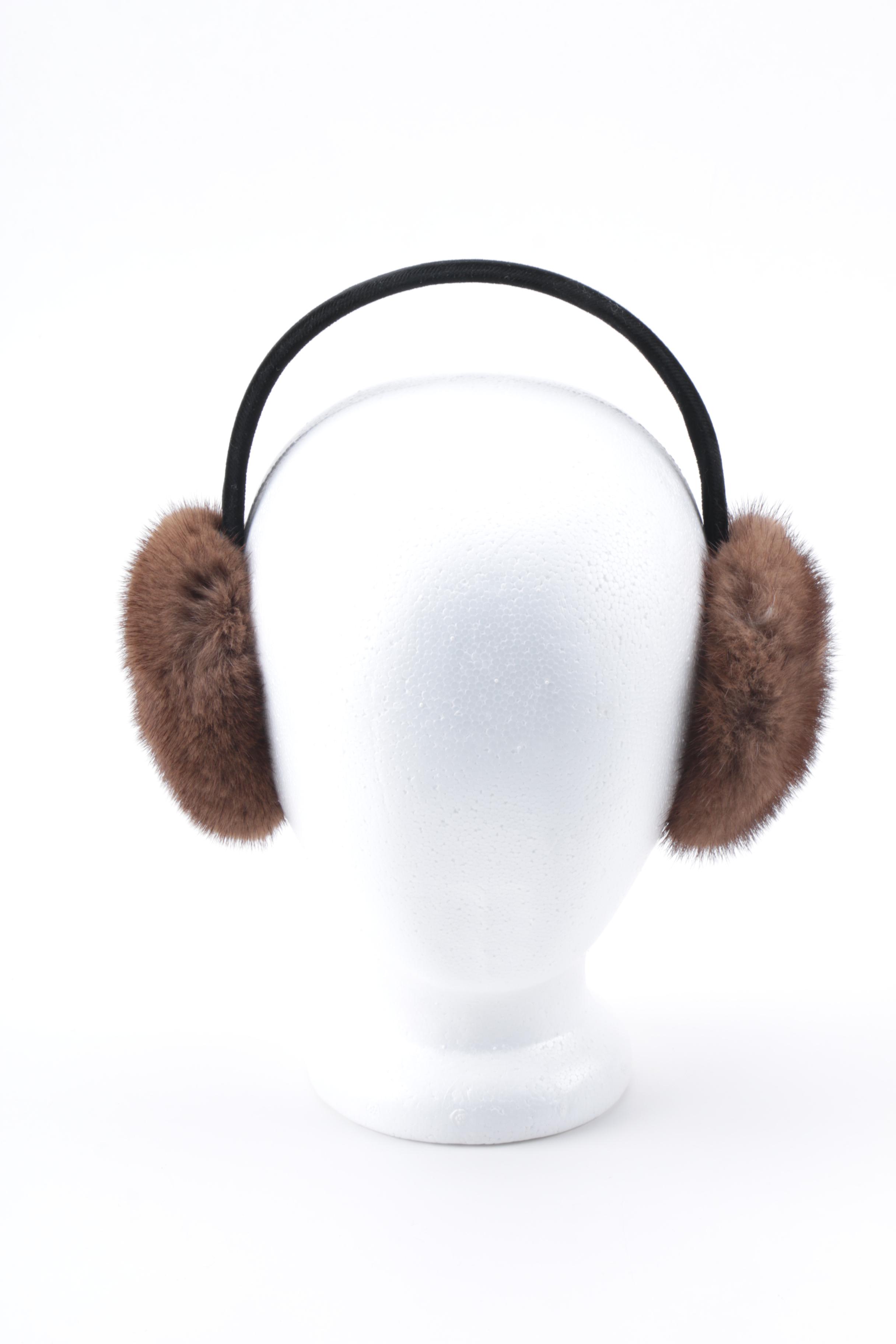 Mink Fur and Shearling Earmuffs