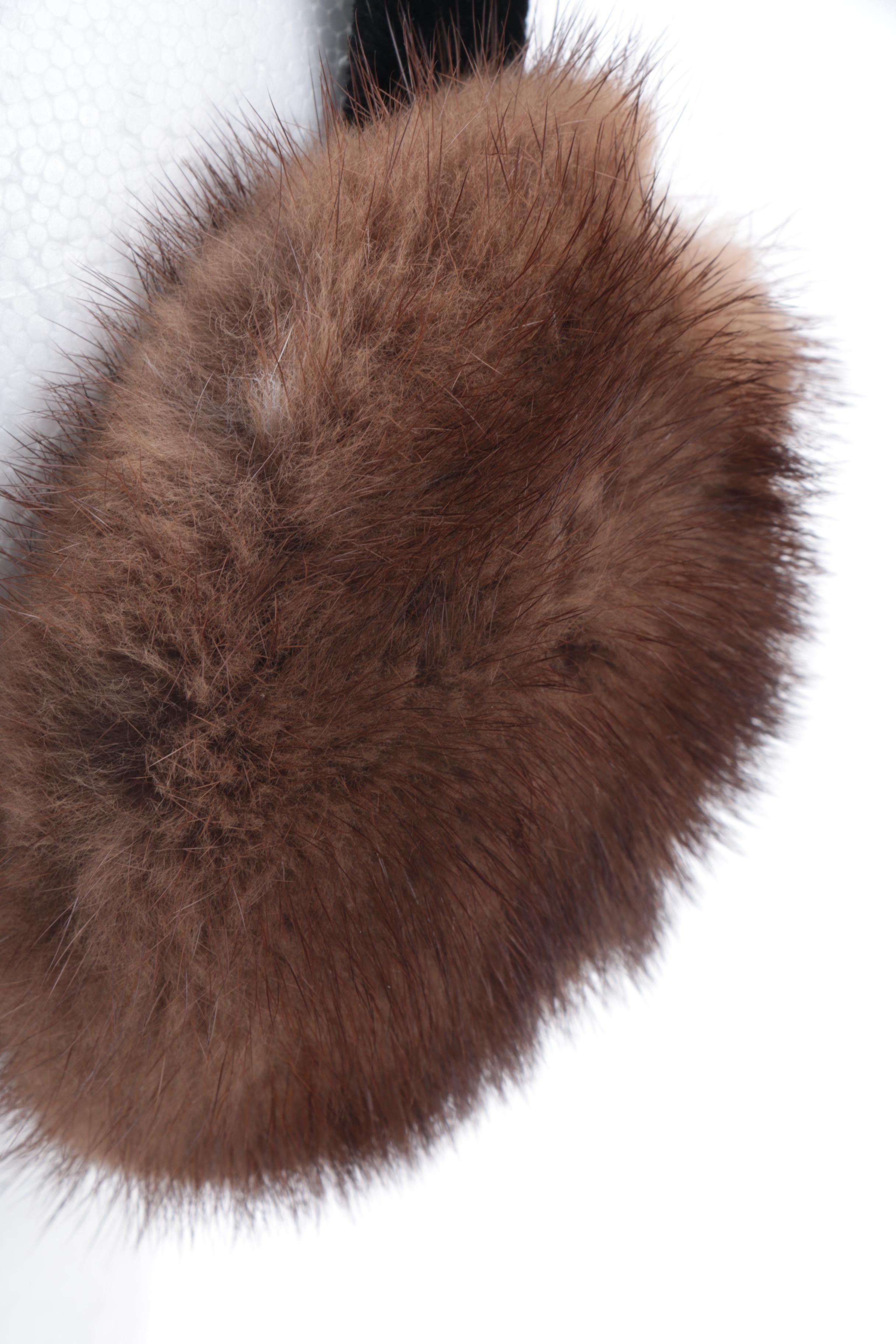 Mink Fur and Shearling Earmuffs