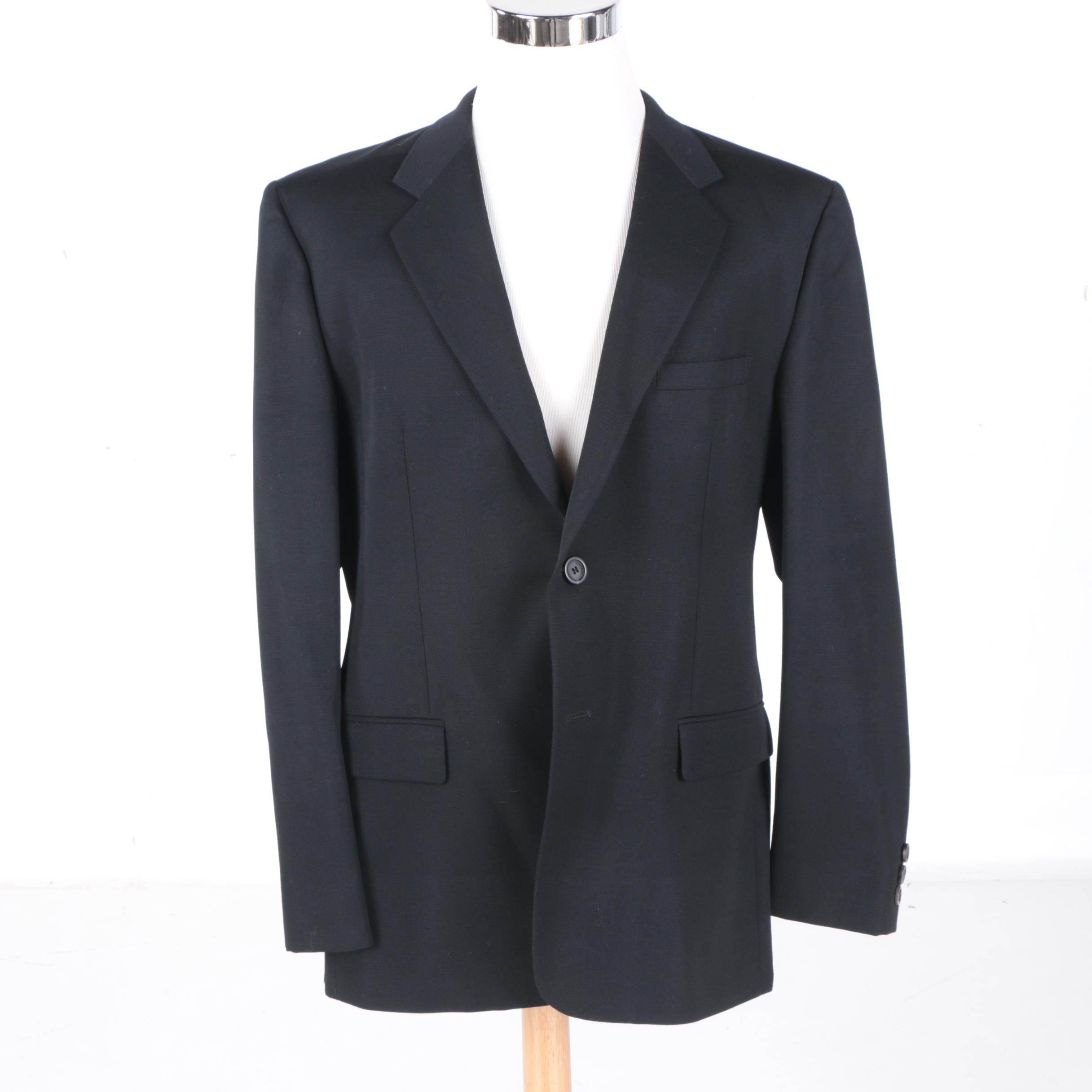 Gianni Versace Black Wool Sport Coat