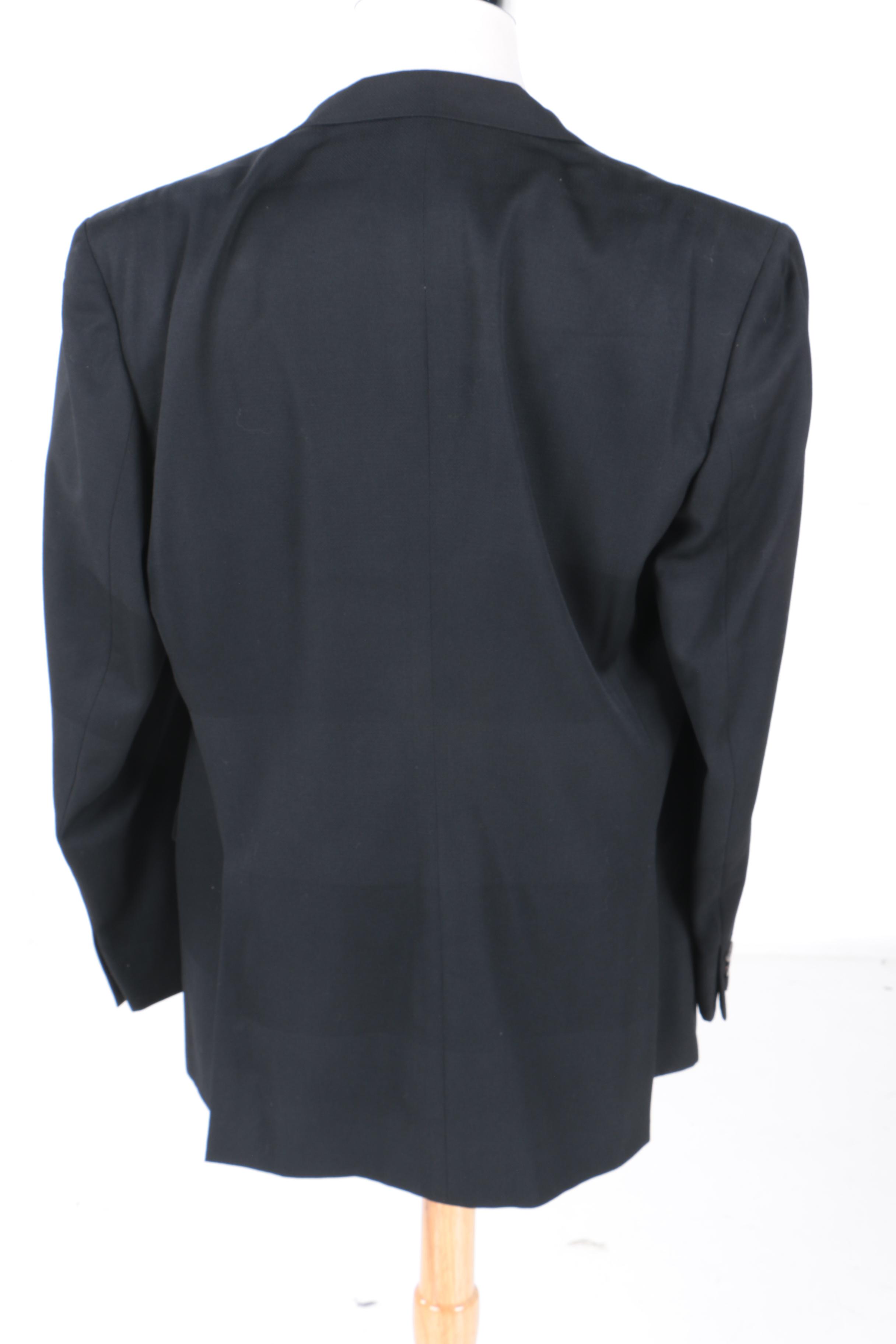 Gianni Versace Black Wool Sport Coat