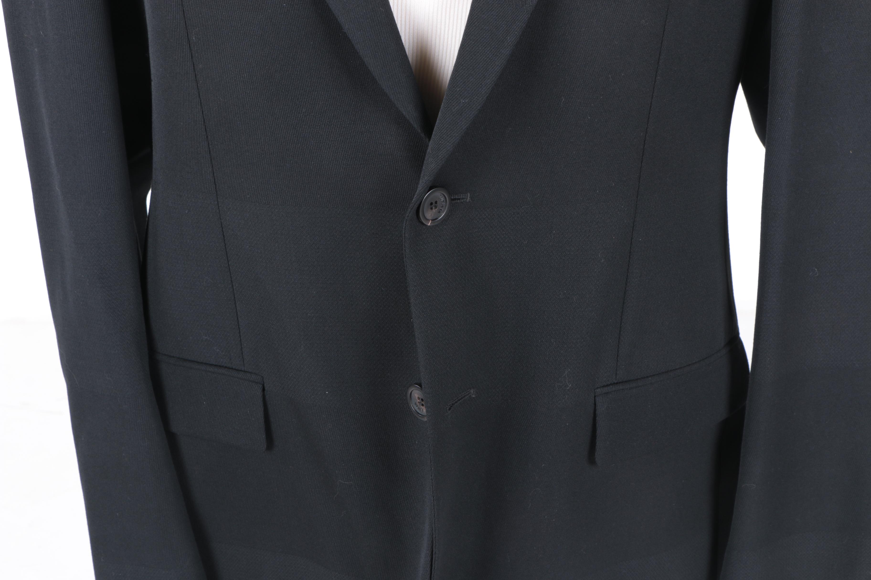 Gianni Versace Black Wool Sport Coat