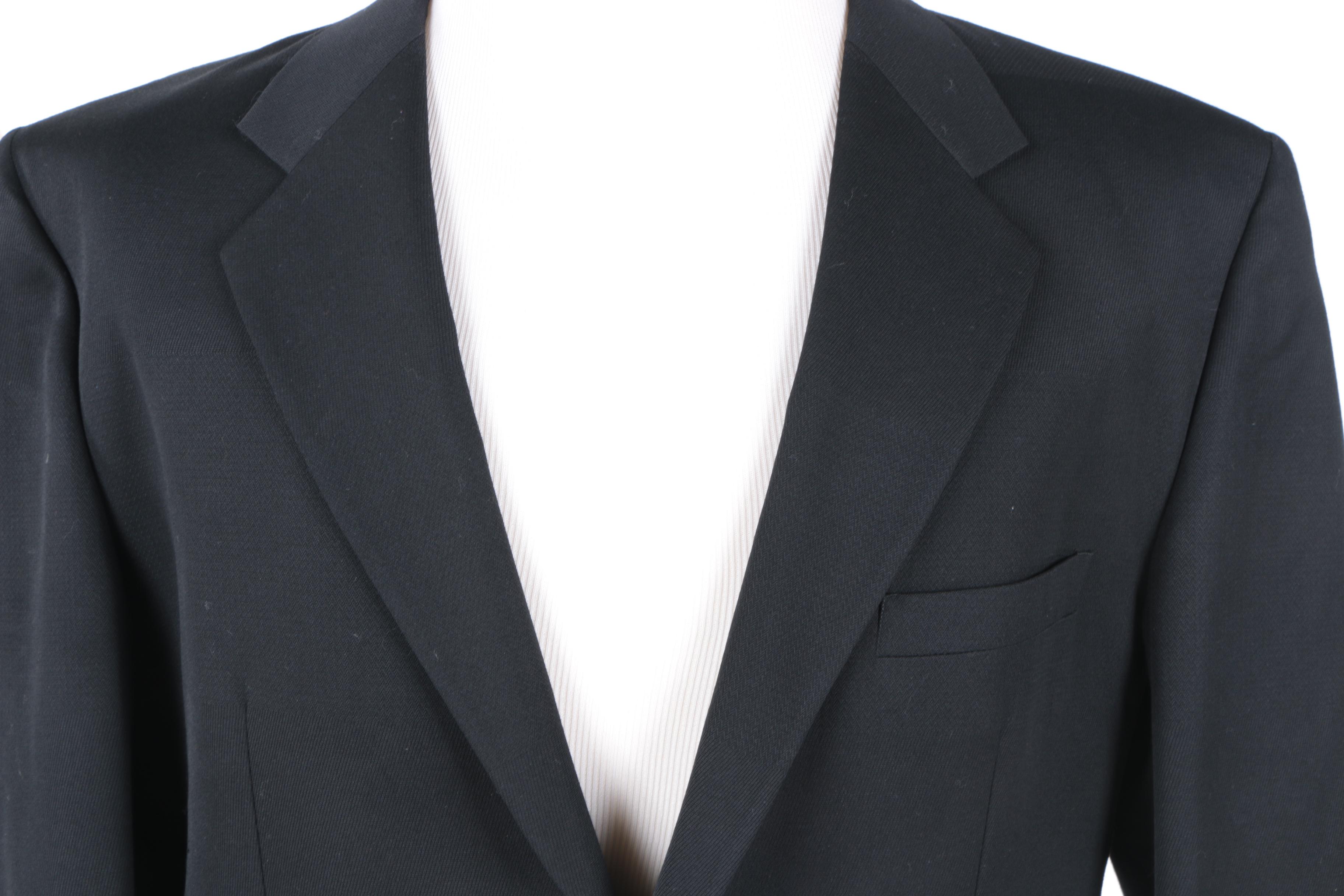 Gianni Versace Black Wool Sport Coat