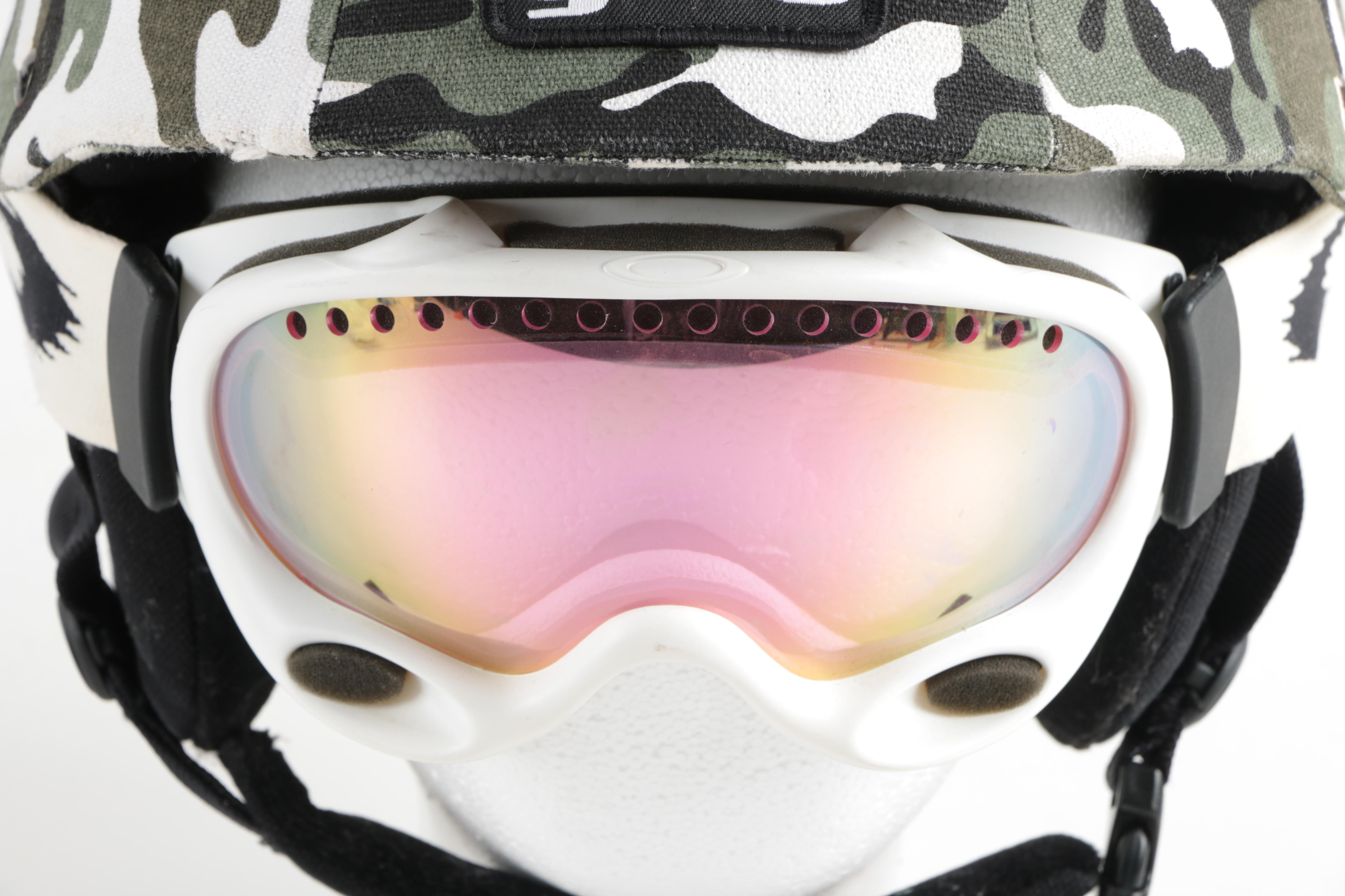 Giro "Bad Lieutenant" Ski Helmet with Oakley Goggles