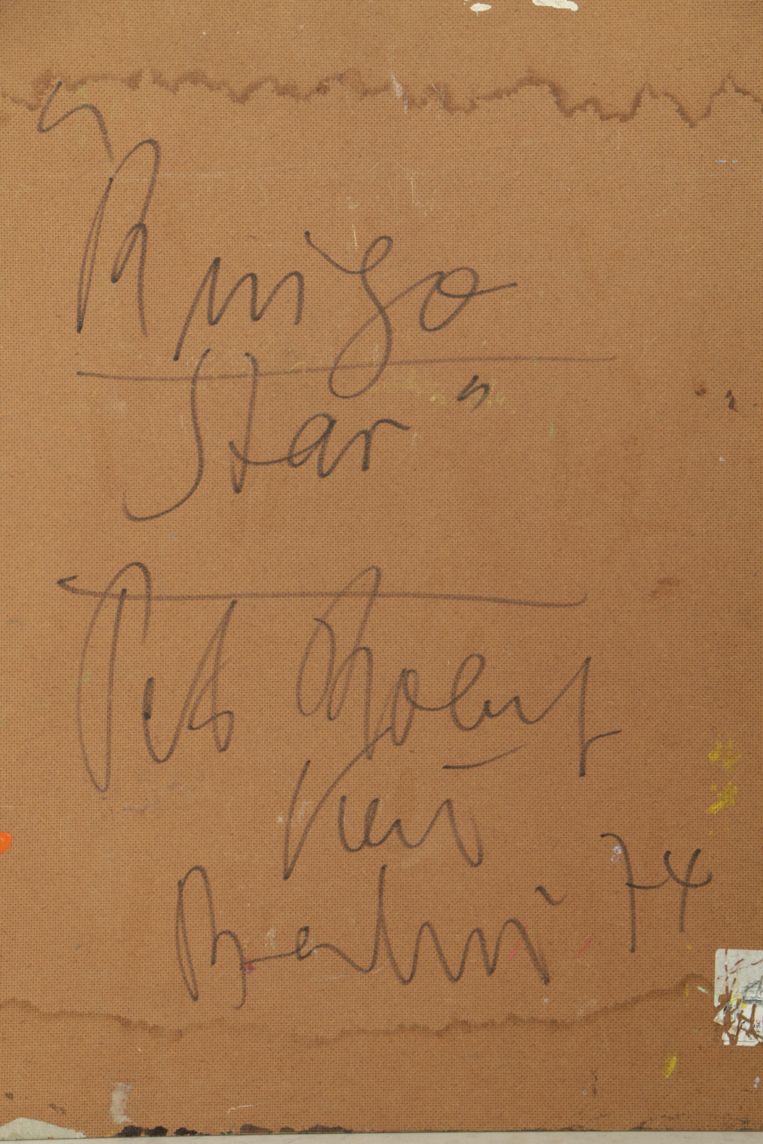 Peter Keil Oil Painting on Board "Ringo Starr"