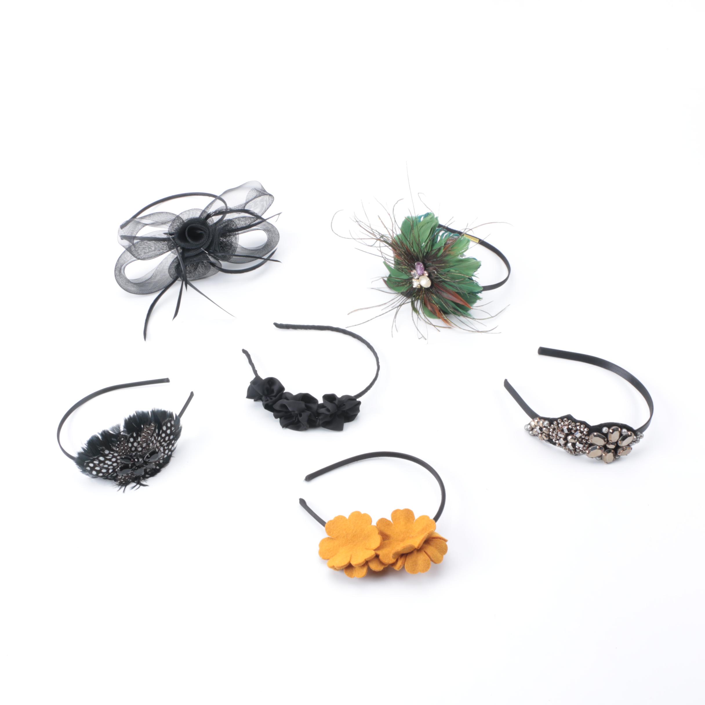 Embellished Headbands Including Feathers