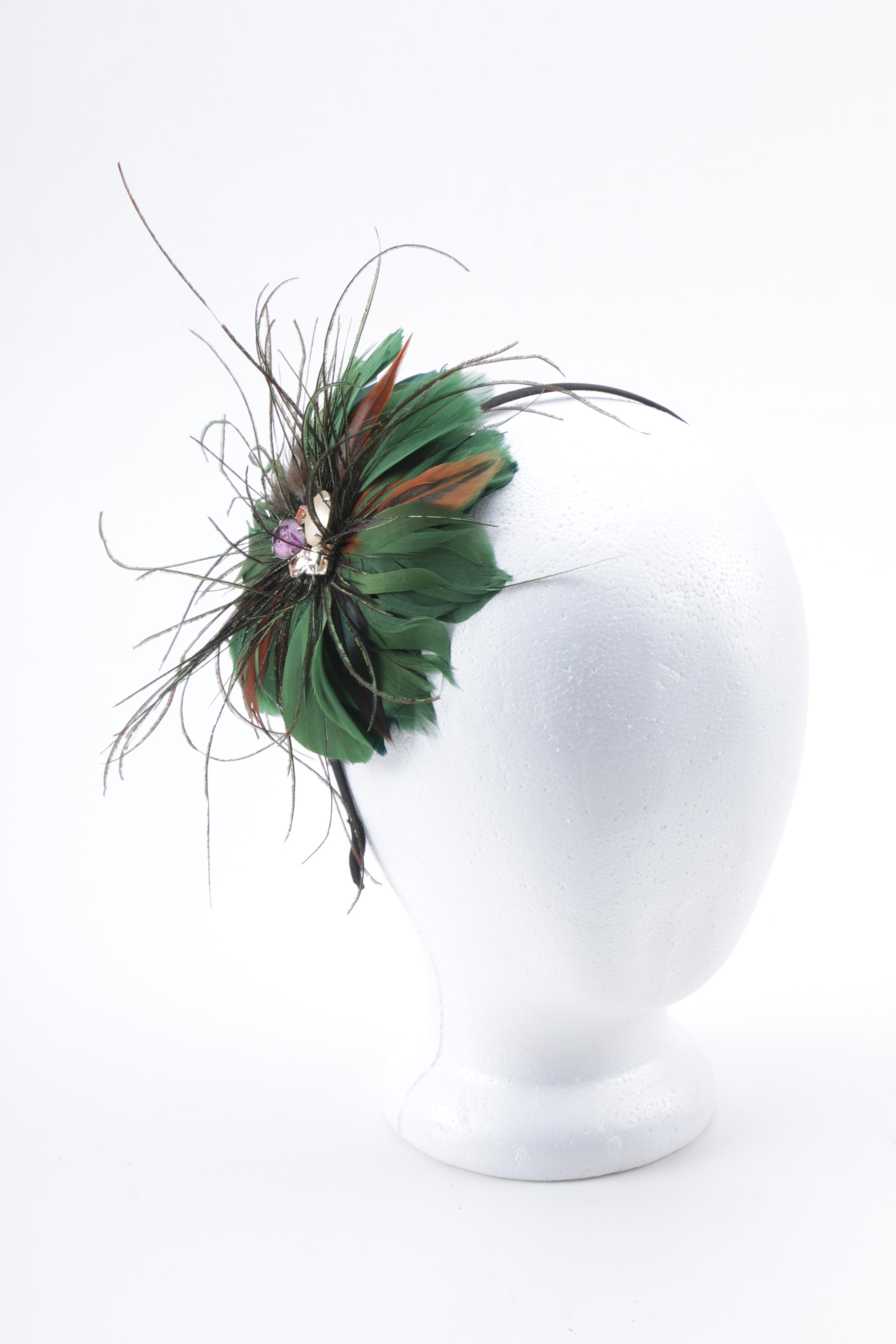 Embellished Headbands Including Feathers