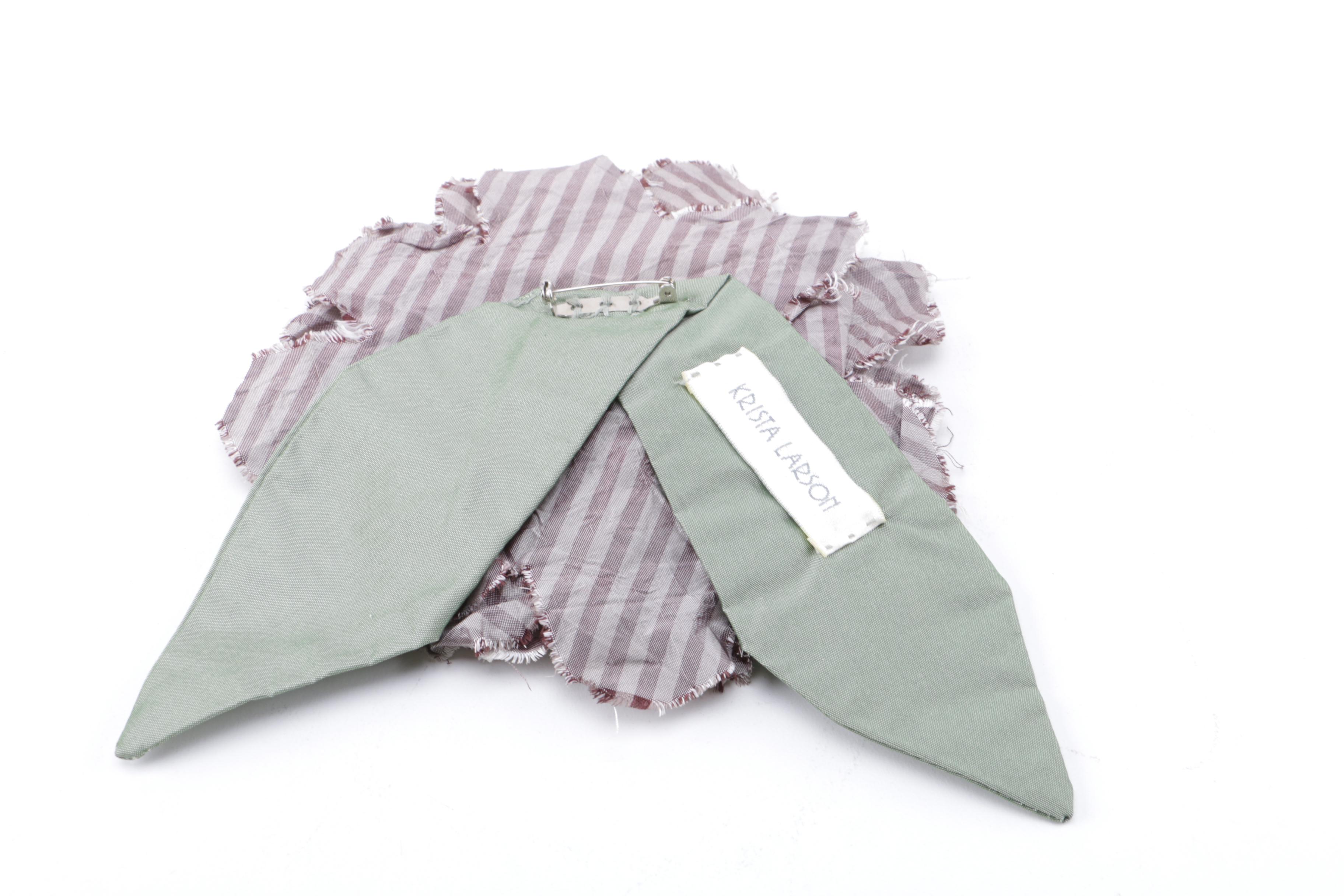 Krista Larson Fabric Flower PIn
