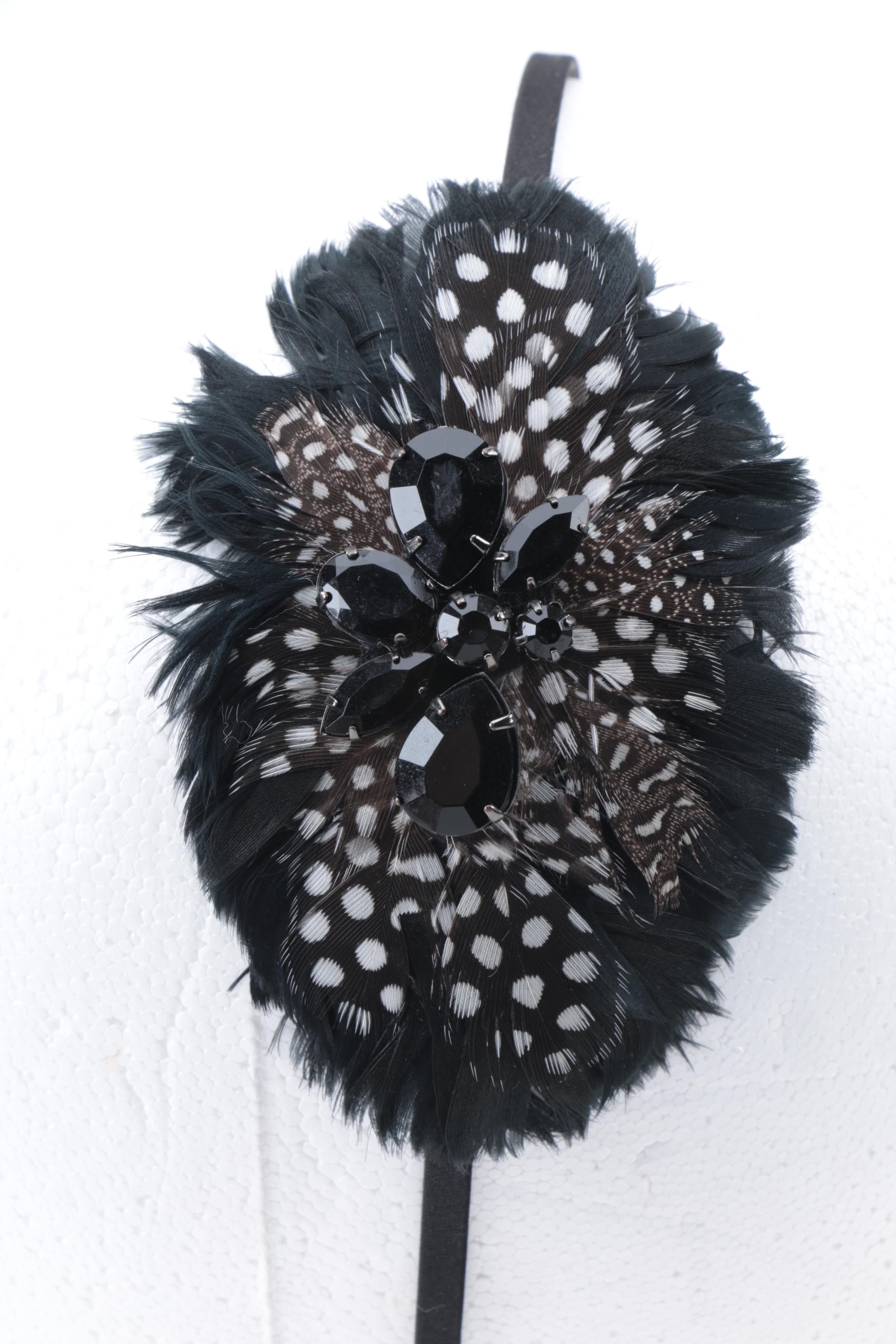 Embellished Headbands Including Feathers