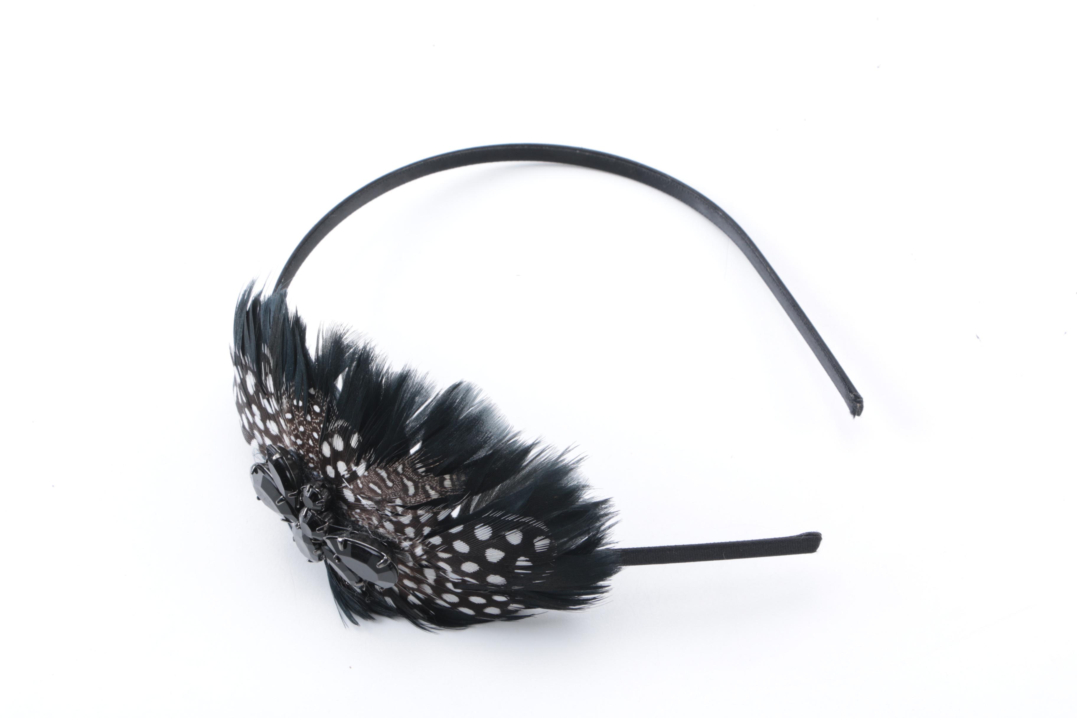 Embellished Headbands Including Feathers