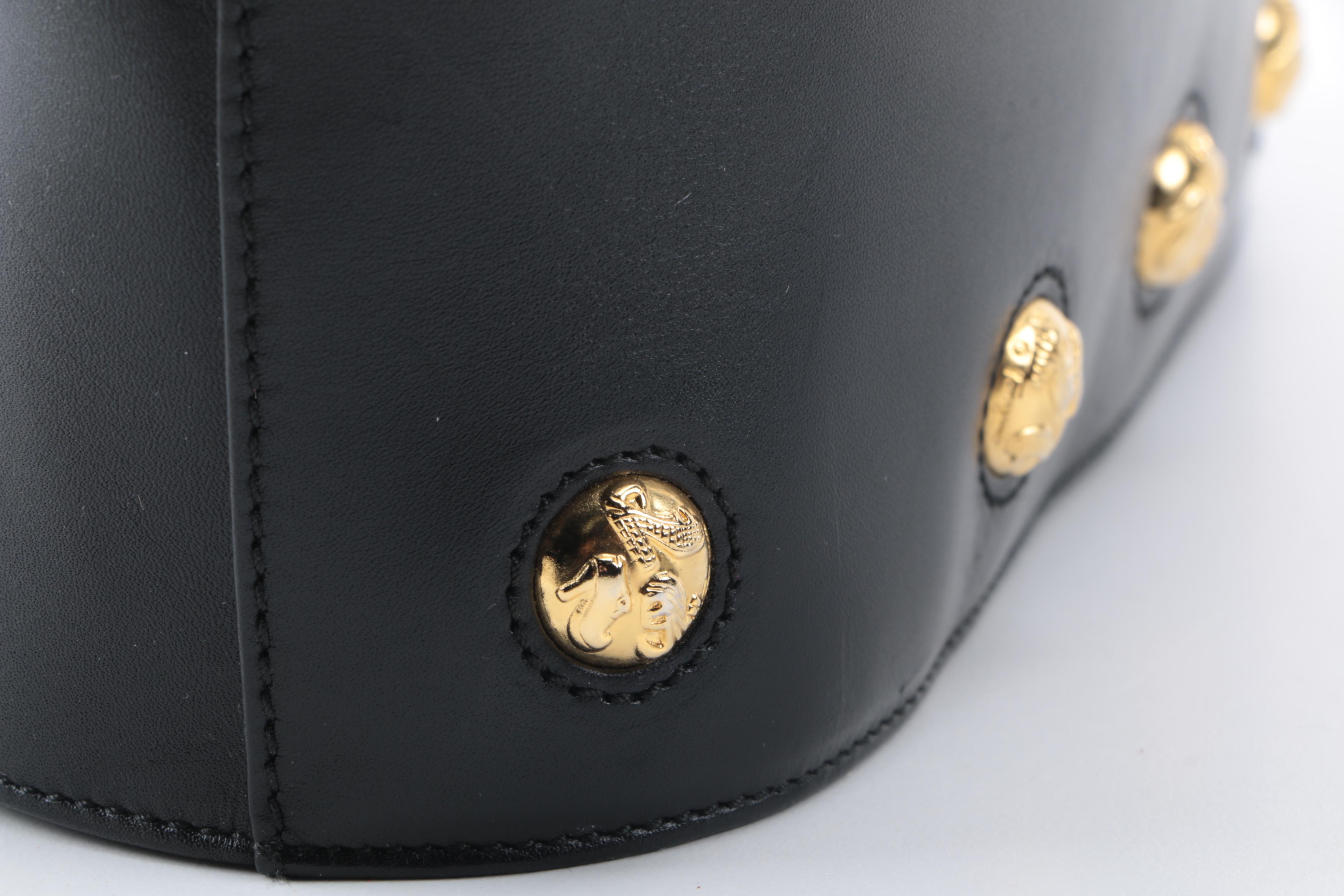 Salvatore Ferragamo Black Leather Handbag