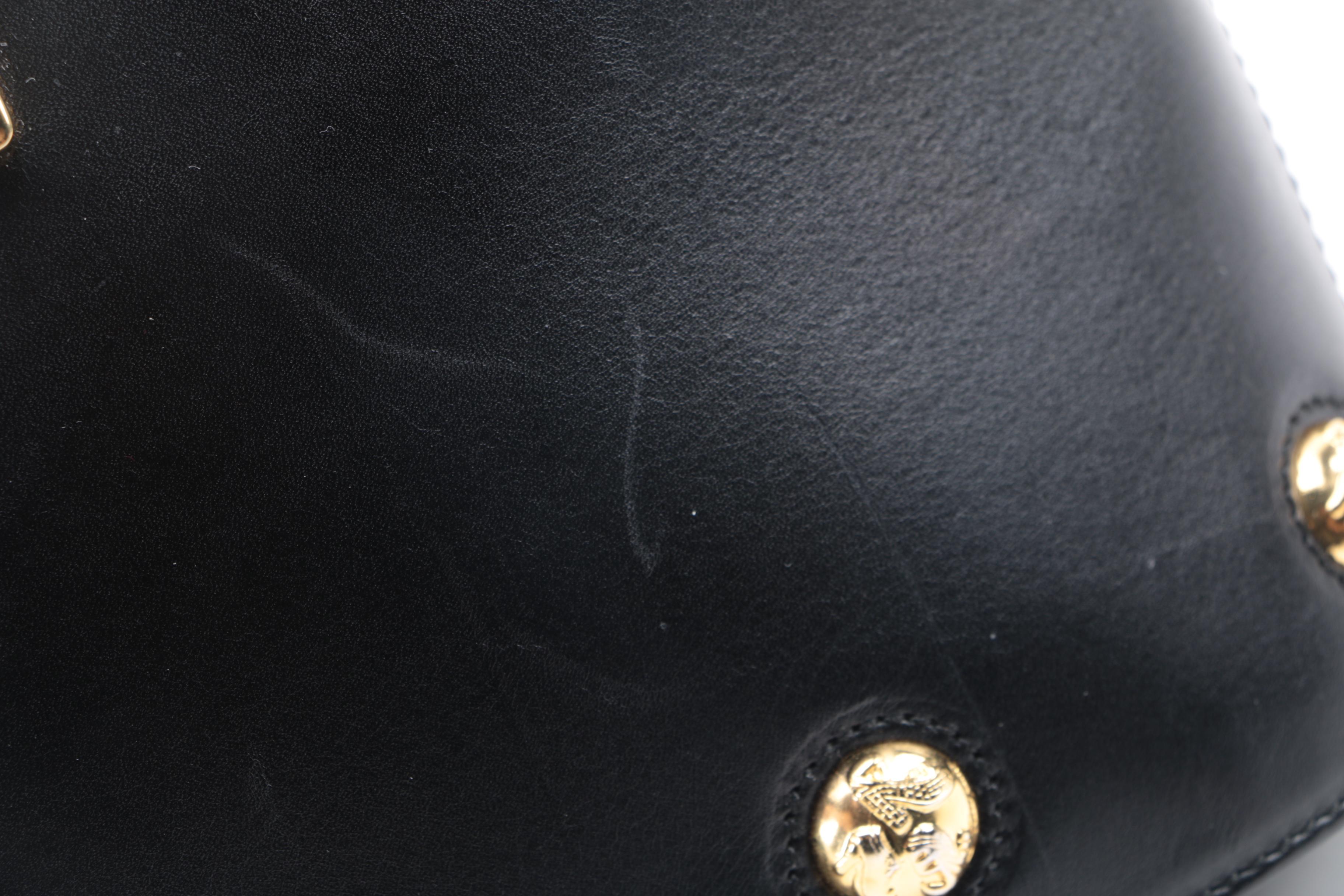 Salvatore Ferragamo Black Leather Handbag