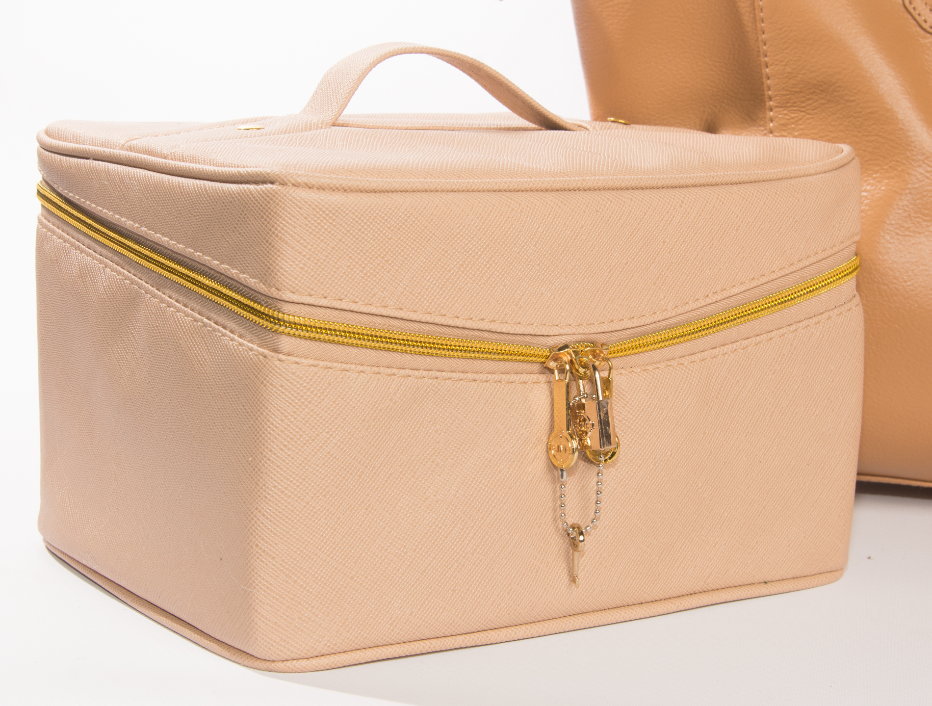 Joy & Iman Leather City Satchel with Joy Mangano Vinyl Valises