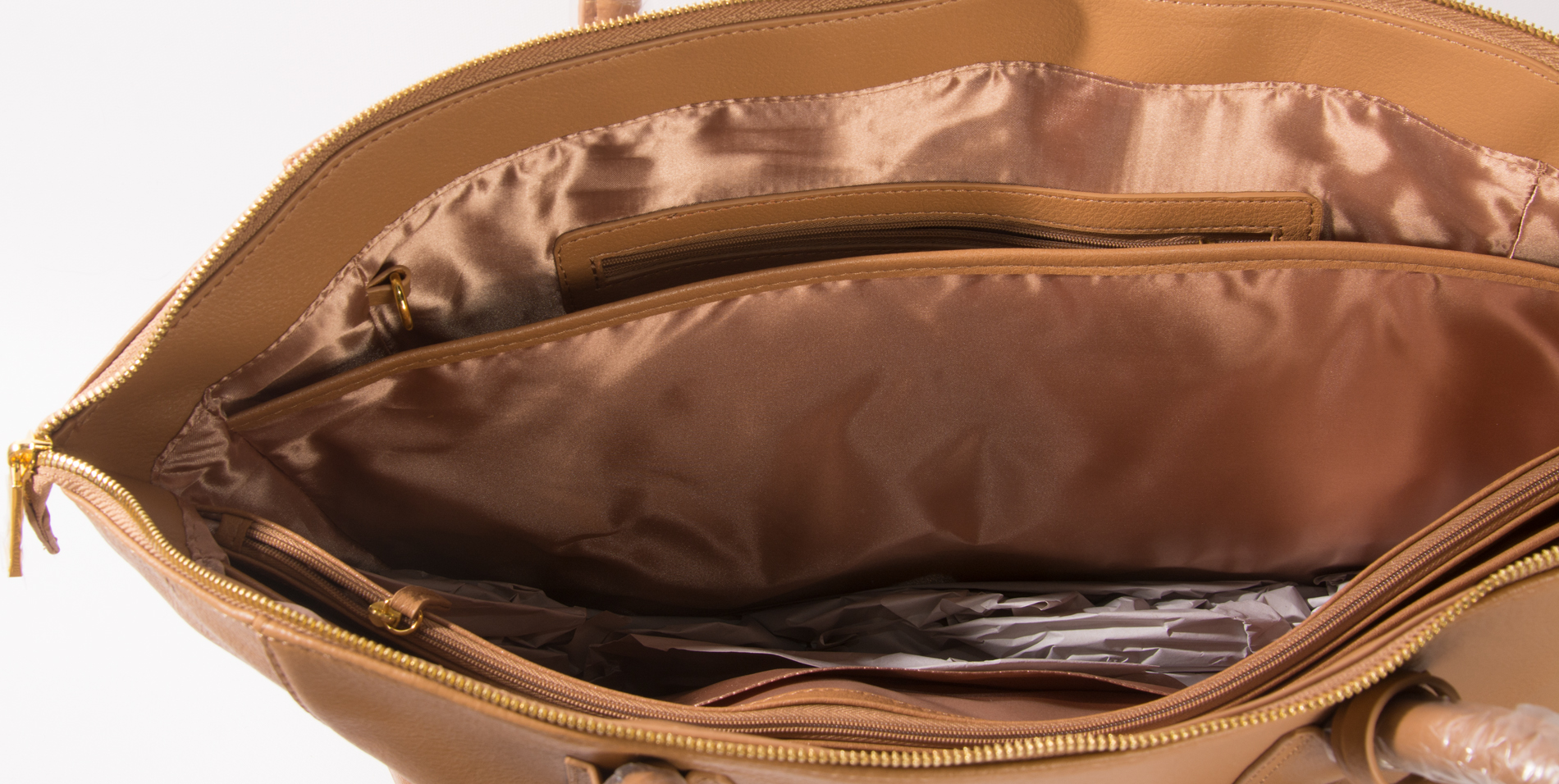 Joy & Iman Leather City Satchel with Joy Mangano Vinyl Valises