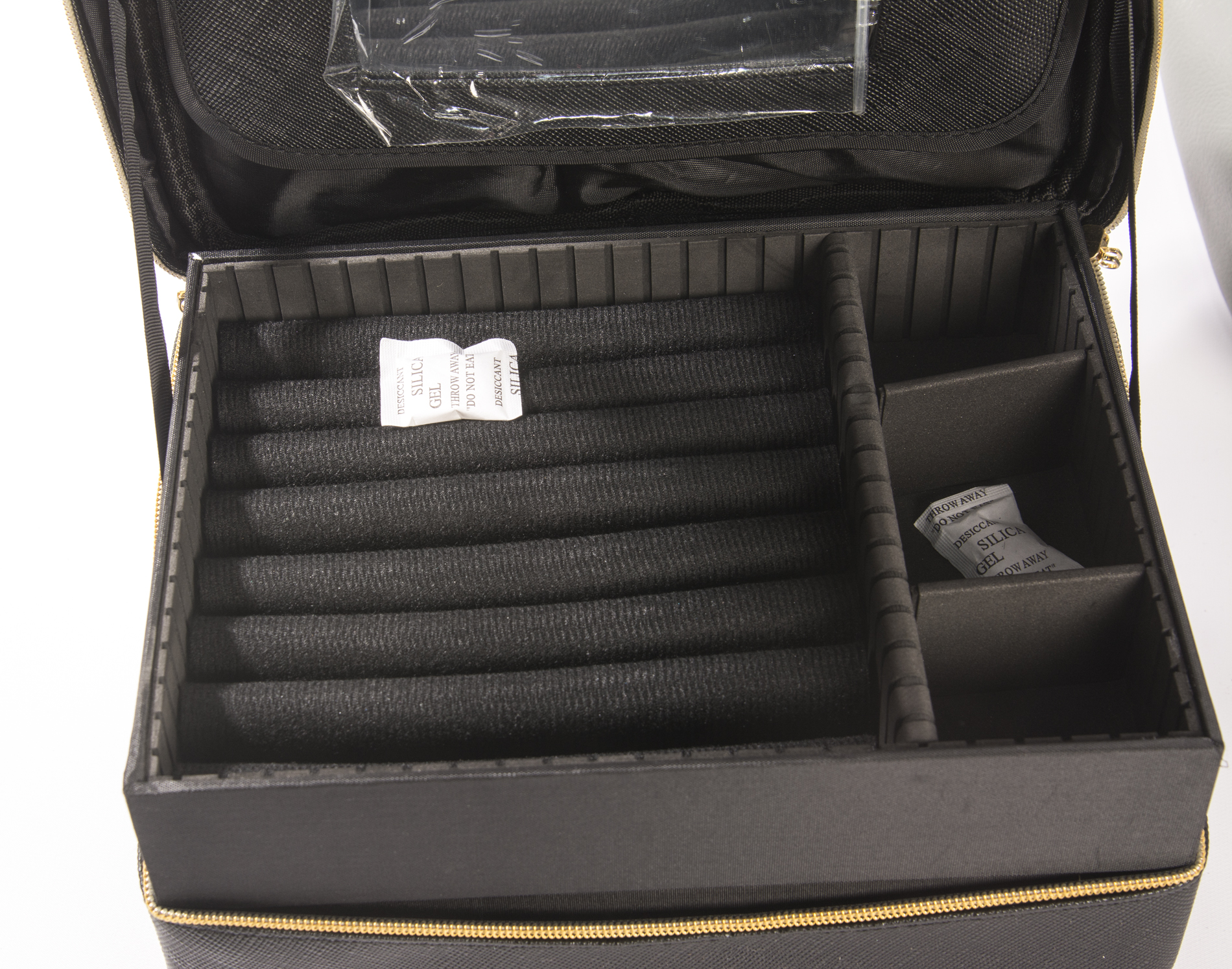 Joy and Iman Leather City Satchel with a Vinyl Valise