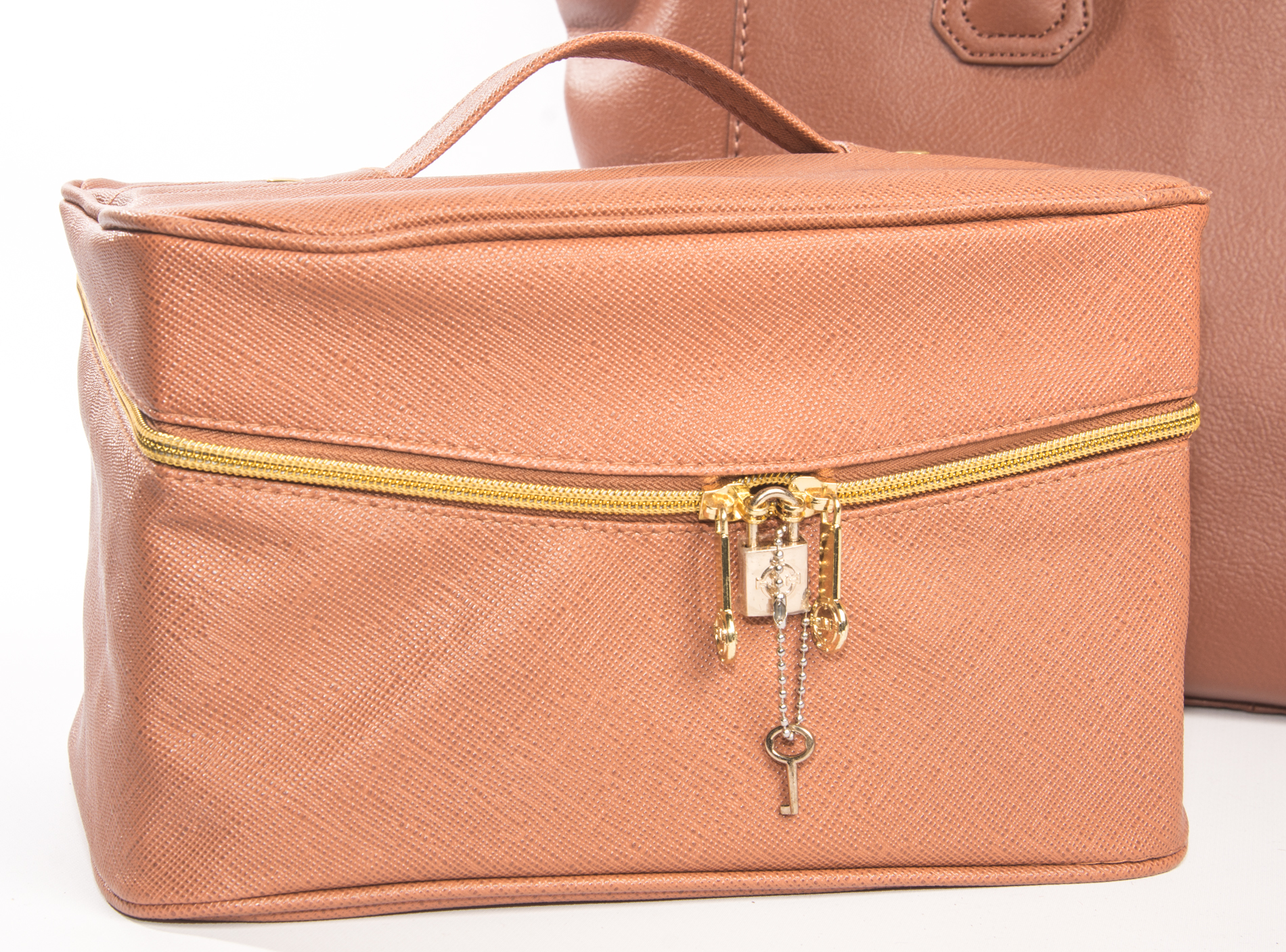 Joy and Iman City Satchel with Vinyl Valise