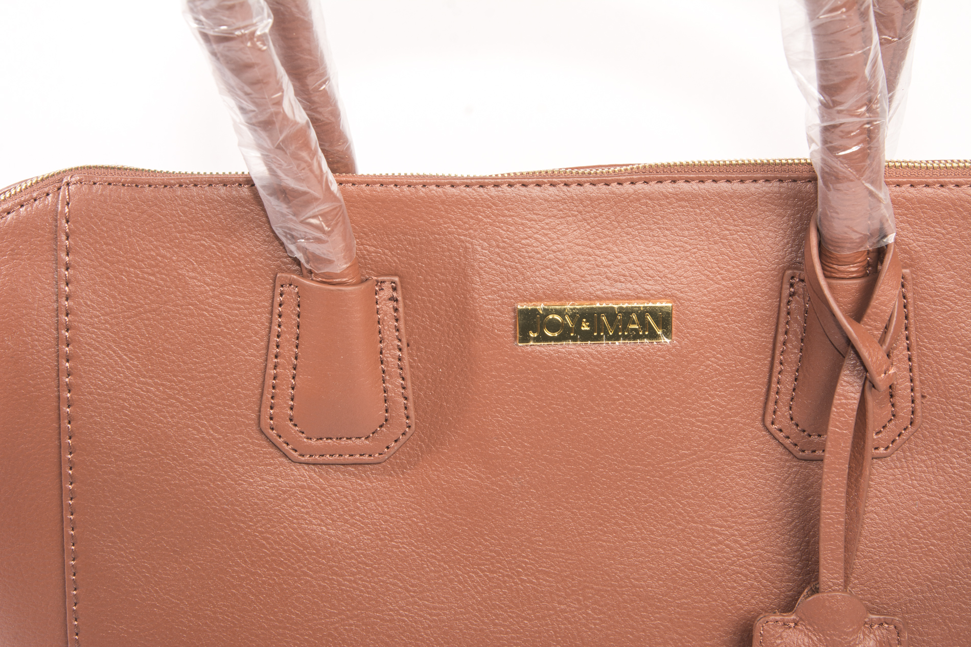 Joy and Iman City Satchel with Vinyl Valise