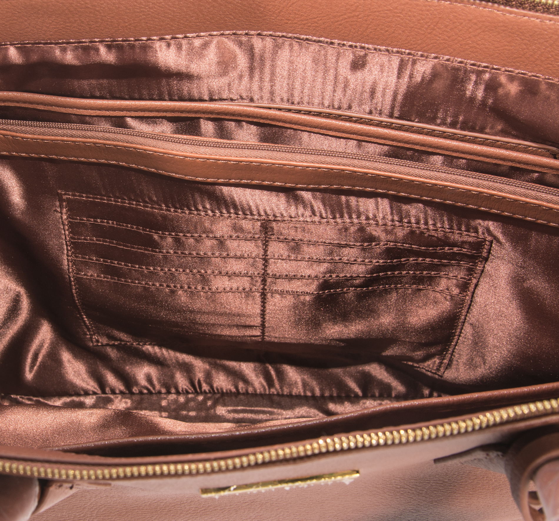 Joy and Iman City Satchel with Vinyl Valise