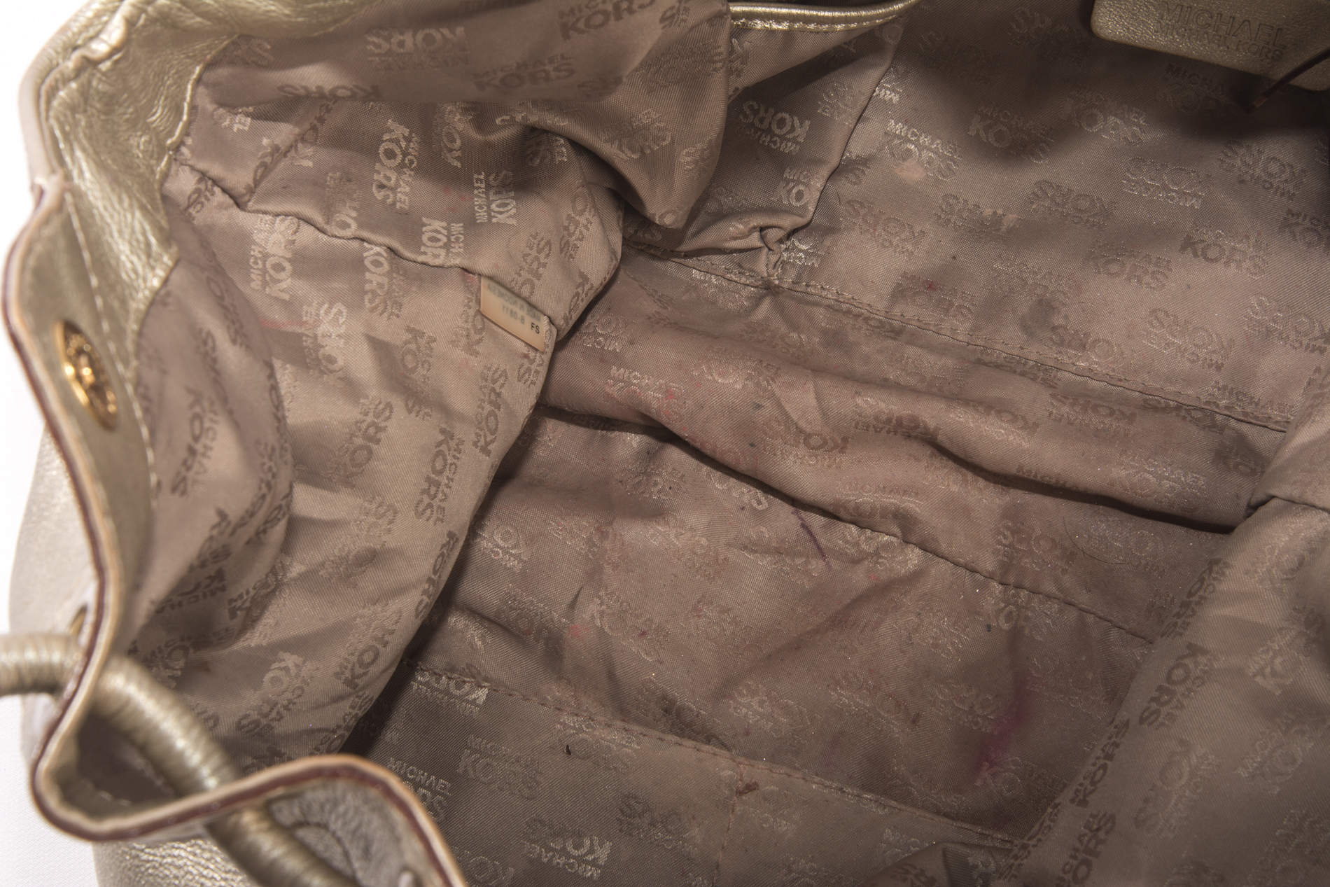 Michael Kors Metallic Gold Hobo Bag