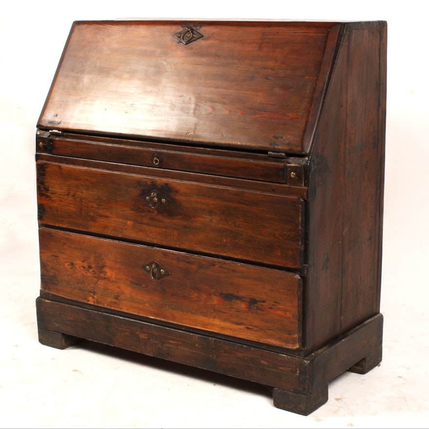 Early 19th Century Swedish Fall-Front Desk