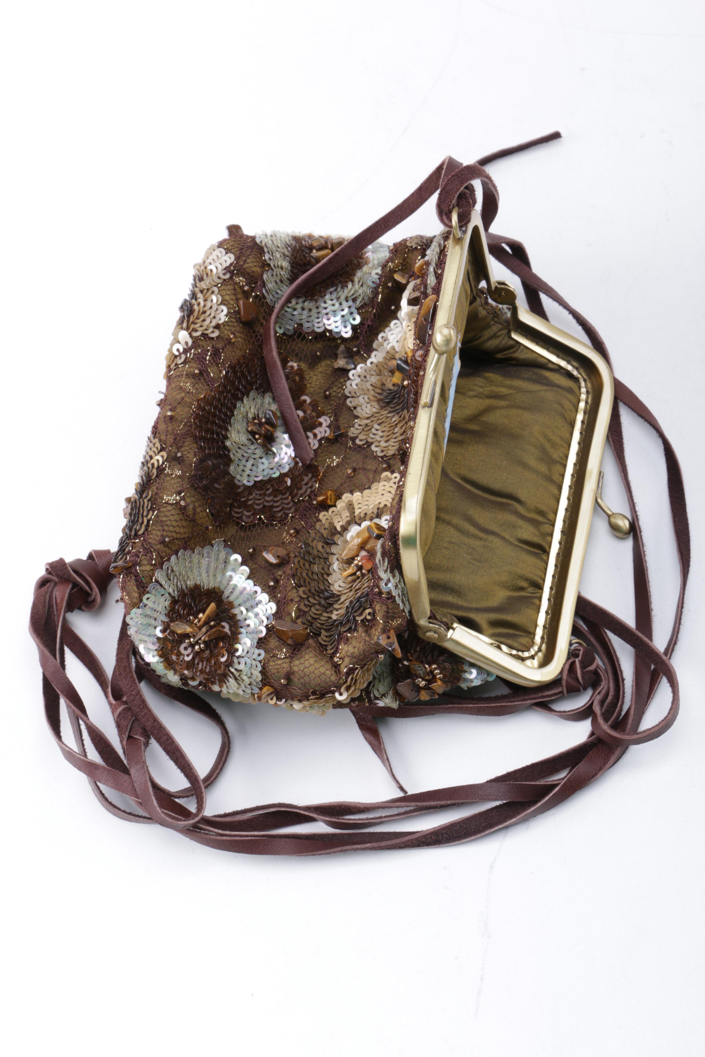 Chista and Santi Embellished Handbags