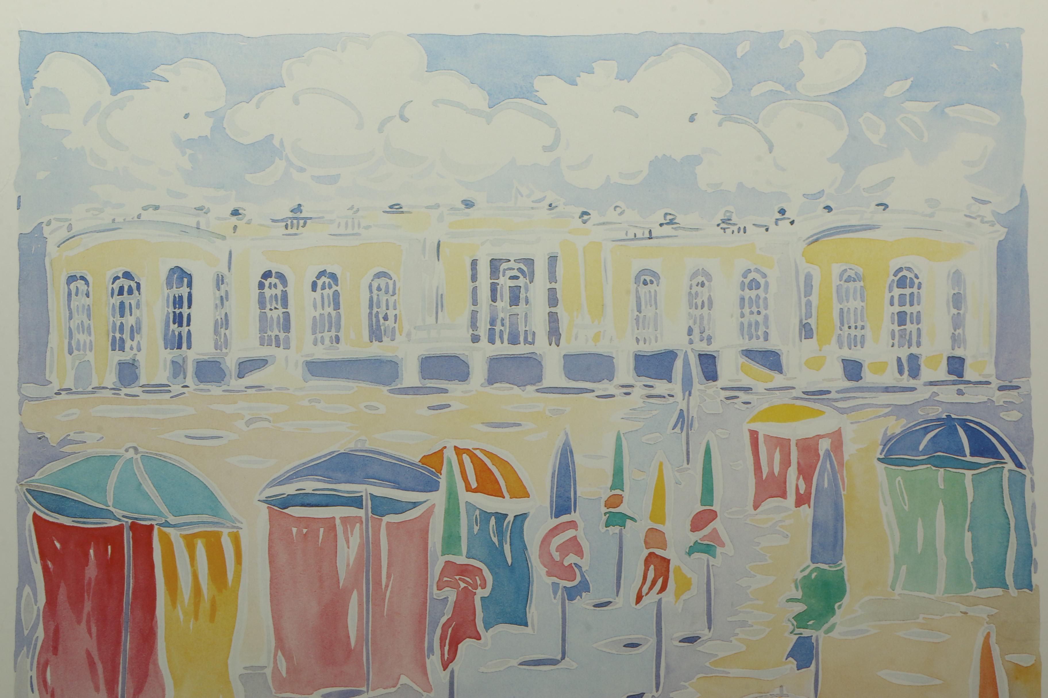 Offset Lithograph Deauville Poster