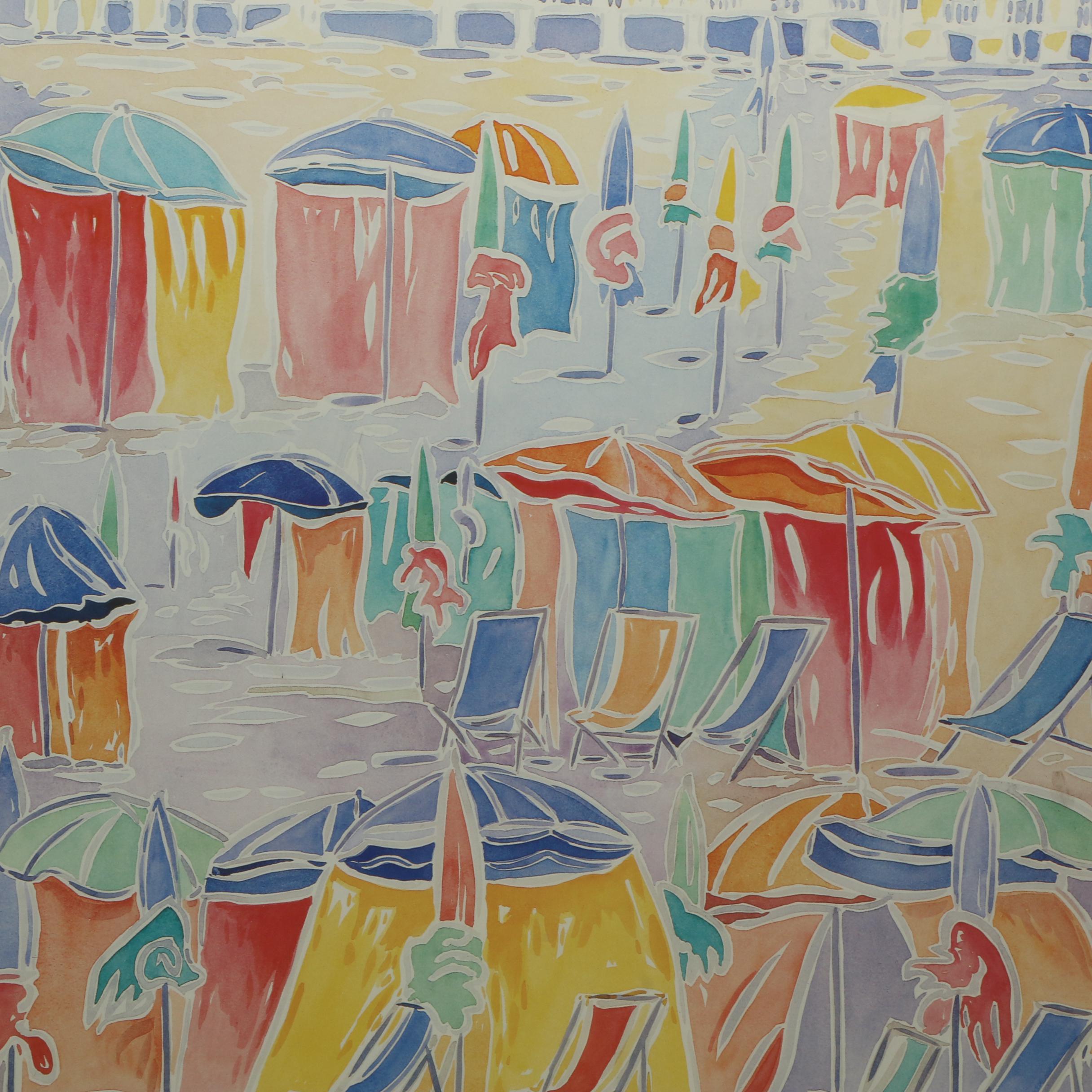 Offset Lithograph Deauville Poster